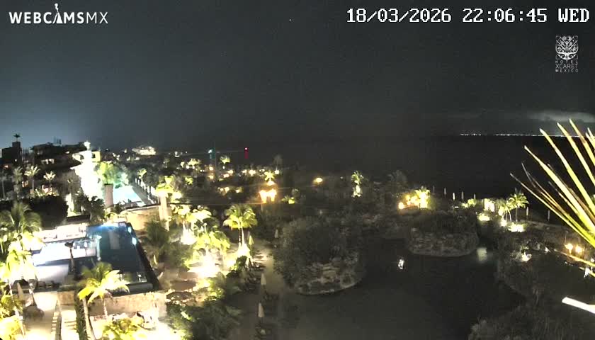 Playa Parque Xcaret Beach Live Cam - Playa Del Carmen, Solidaridad, Quintana Roo, Mexico