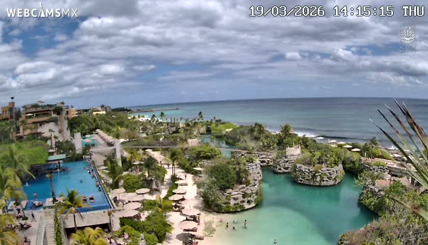 Playa Parque Xcaret Beach Live Cam - Playa Del Carmen, Solidaridad, Quintana Roo, Mexico