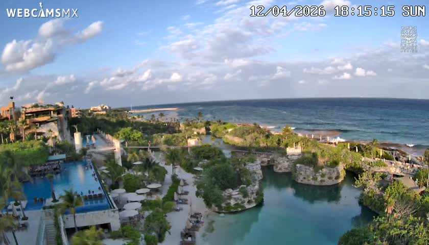 Playa Parque Xcaret Beach Live Cam - Playa Del Carmen, Solidaridad, Quintana Roo, Mexico