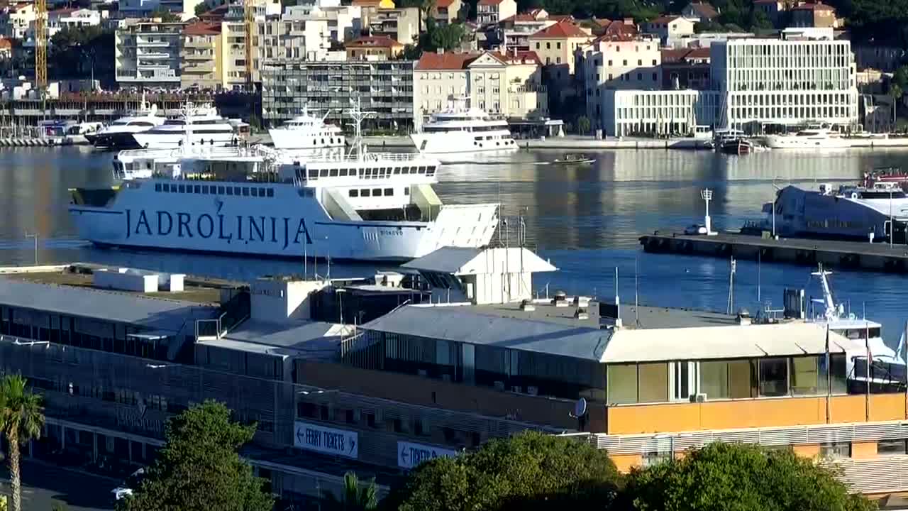 Split, Ferry Port & City Live Cam  - Bacvice, Split, Grad Split, Split-Dalmatia, Croatia