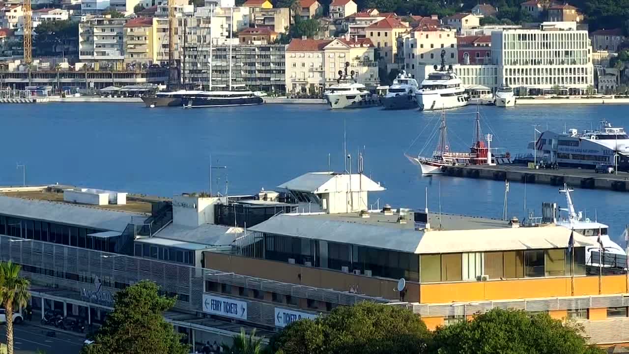 Split, Ferry Port & City Live Cam  - Bacvice, Split, Grad Split, Split-Dalmatia, Croatia