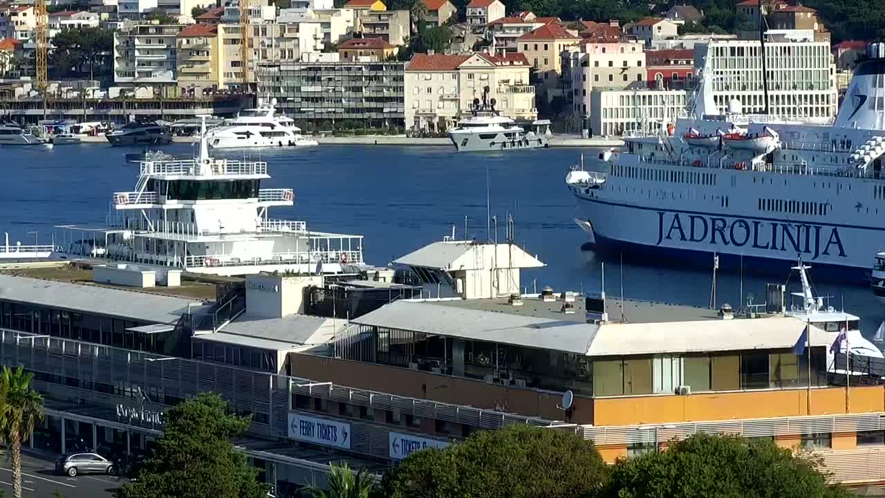 Split, Ferry Port & City Live Cam  - Bacvice, Split, Grad Split, Split-Dalmatia, Croatia