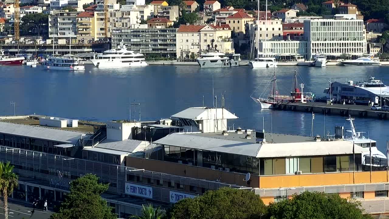 Split, Ferry Port & City Live Cam  - Bacvice, Split, Grad Split, Split-Dalmatia, Croatia