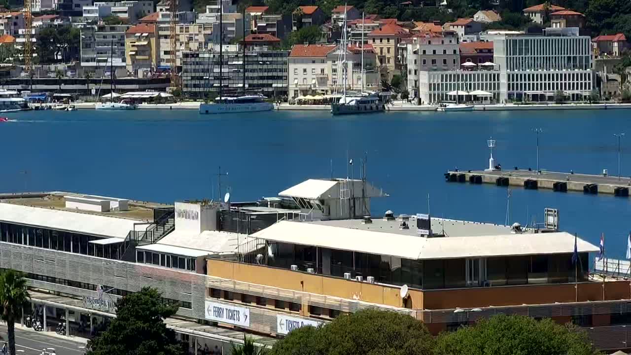 Split, Ferry Port & City Live Cam  - Bacvice, Split, Grad Split, Split-Dalmatia, Croatia
