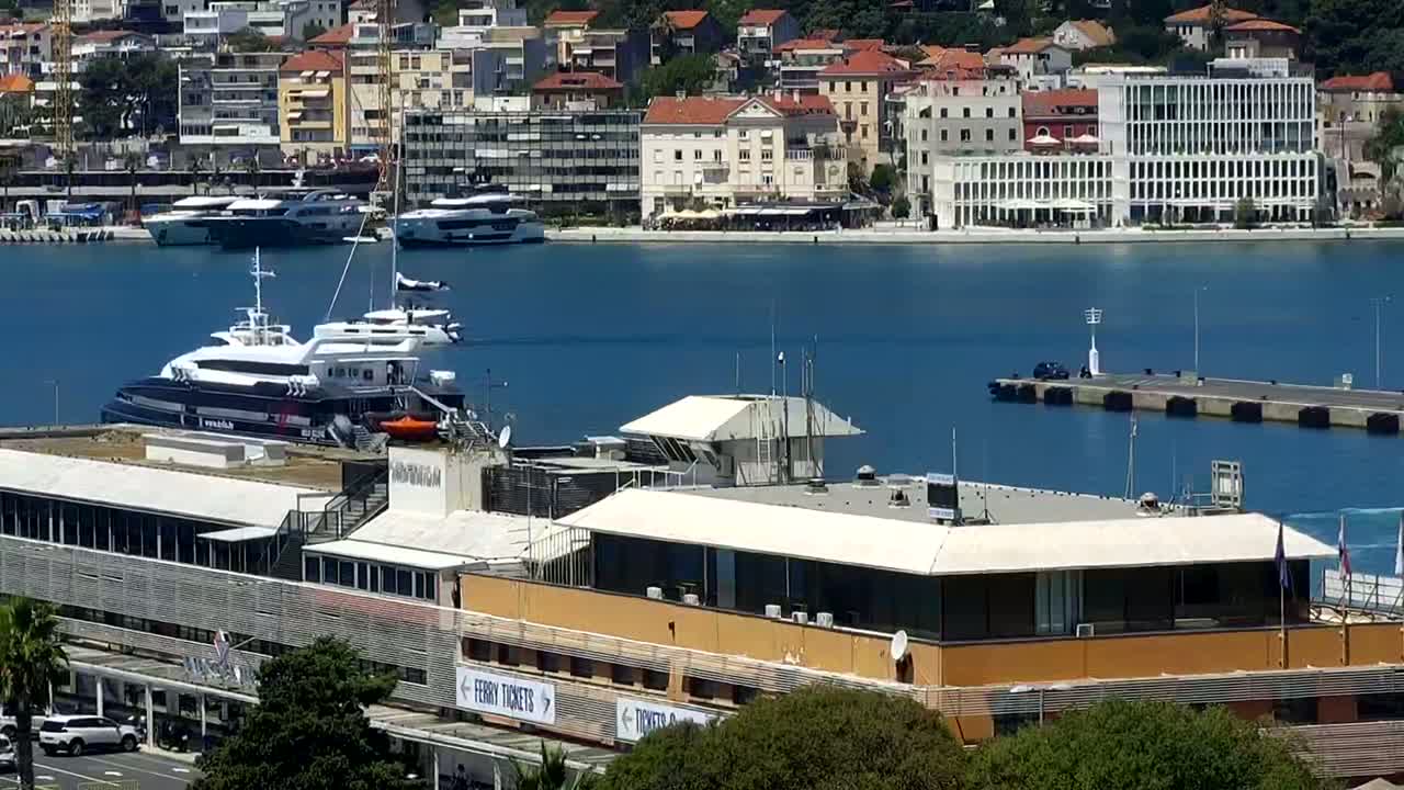 Split, Ferry Port & City Live Cam  - Bacvice, Split, Grad Split, Split-Dalmatia, Croatia
