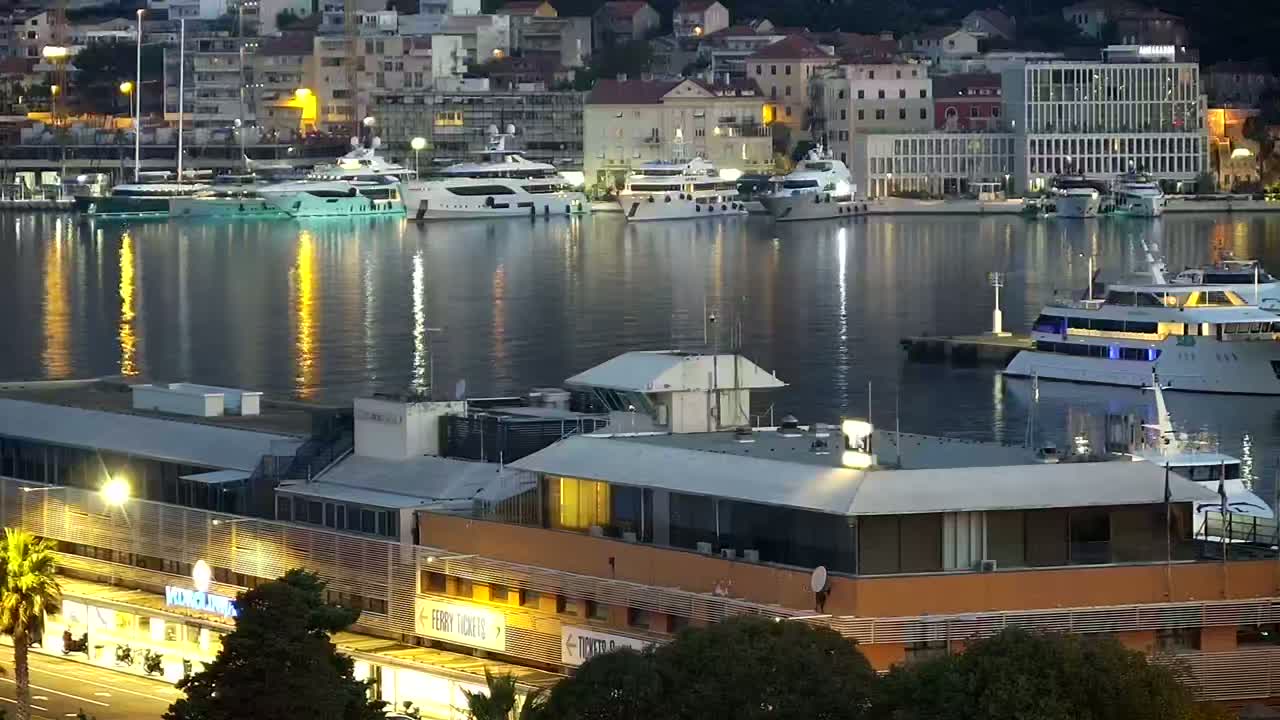 Split, Ferry Port & City Live Cam  - Bacvice, Split, Grad Split, Split-Dalmatia, Croatia