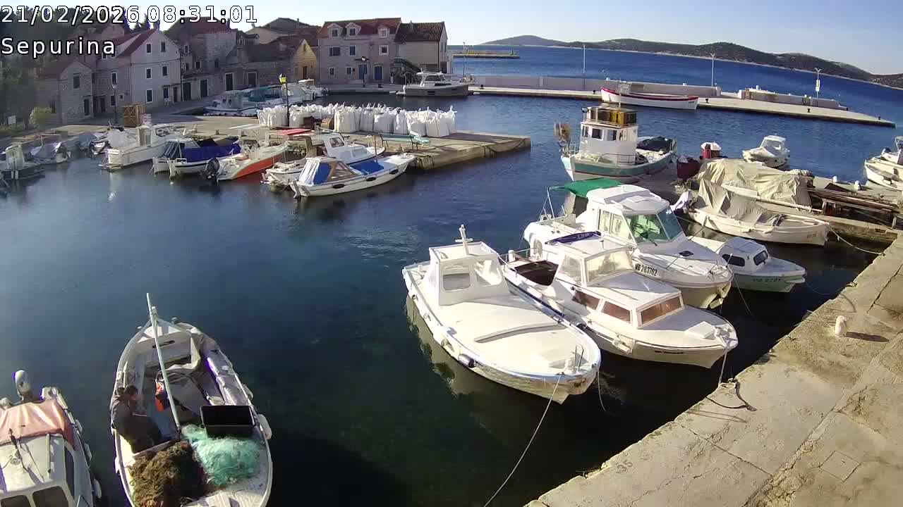 Otok Prvić Island, Prvić Šepurine Marine Live Cam - Prvić Šepurine, Otok Prvić, Vodice, Šibenik-Knin, Croatia