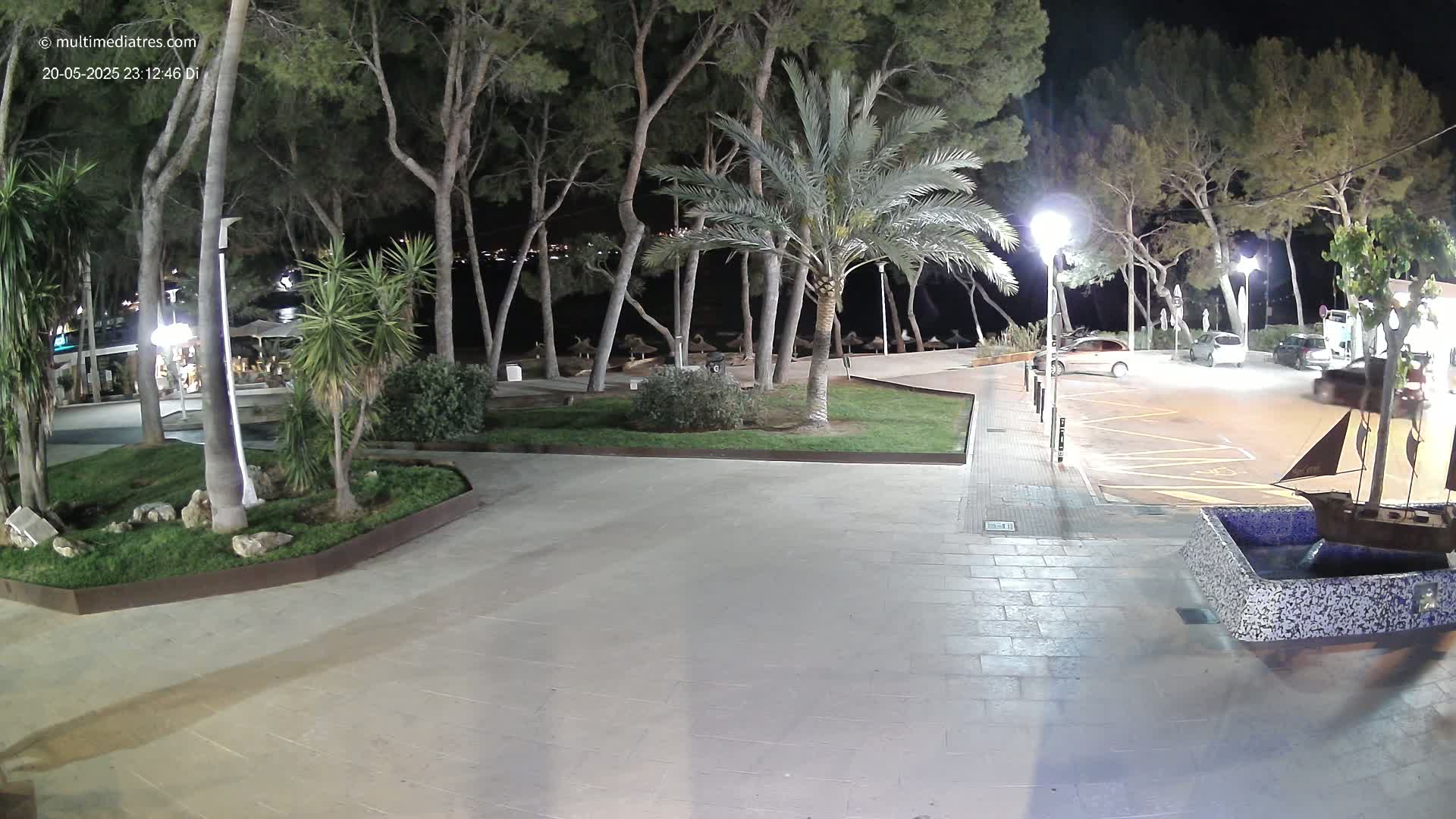 Peguera, Platja Gran de Tora Beach  Playa 5 Live Cam - Sierra de Tramontana, Mallorca, Islas Baleares (Balearic Islands), Spain