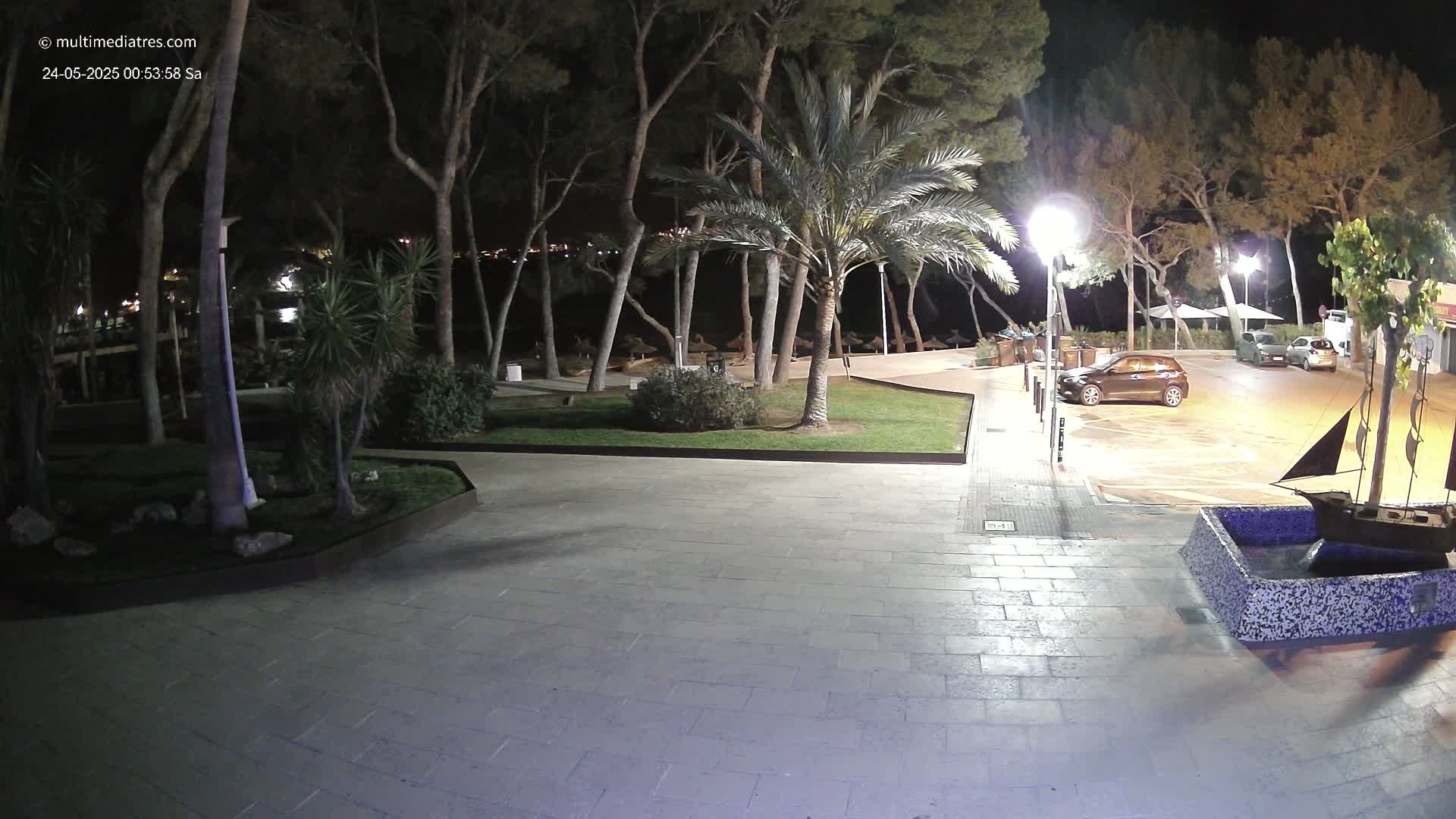 Peguera, Platja Gran de Tora Beach  Playa 5 Live Cam - Sierra de Tramontana, Mallorca, Islas Baleares (Balearic Islands), Spain