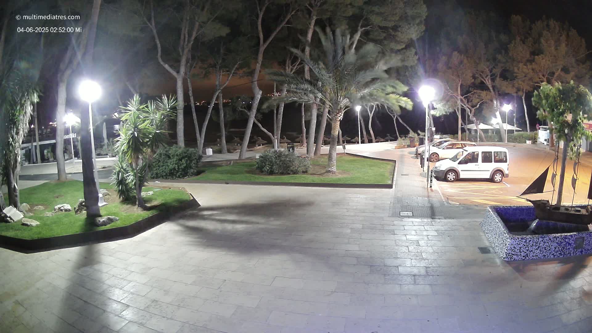 Peguera, Platja Gran de Tora Beach  Playa 5 Live Cam - Sierra de Tramontana, Mallorca, Islas Baleares (Balearic Islands), Spain