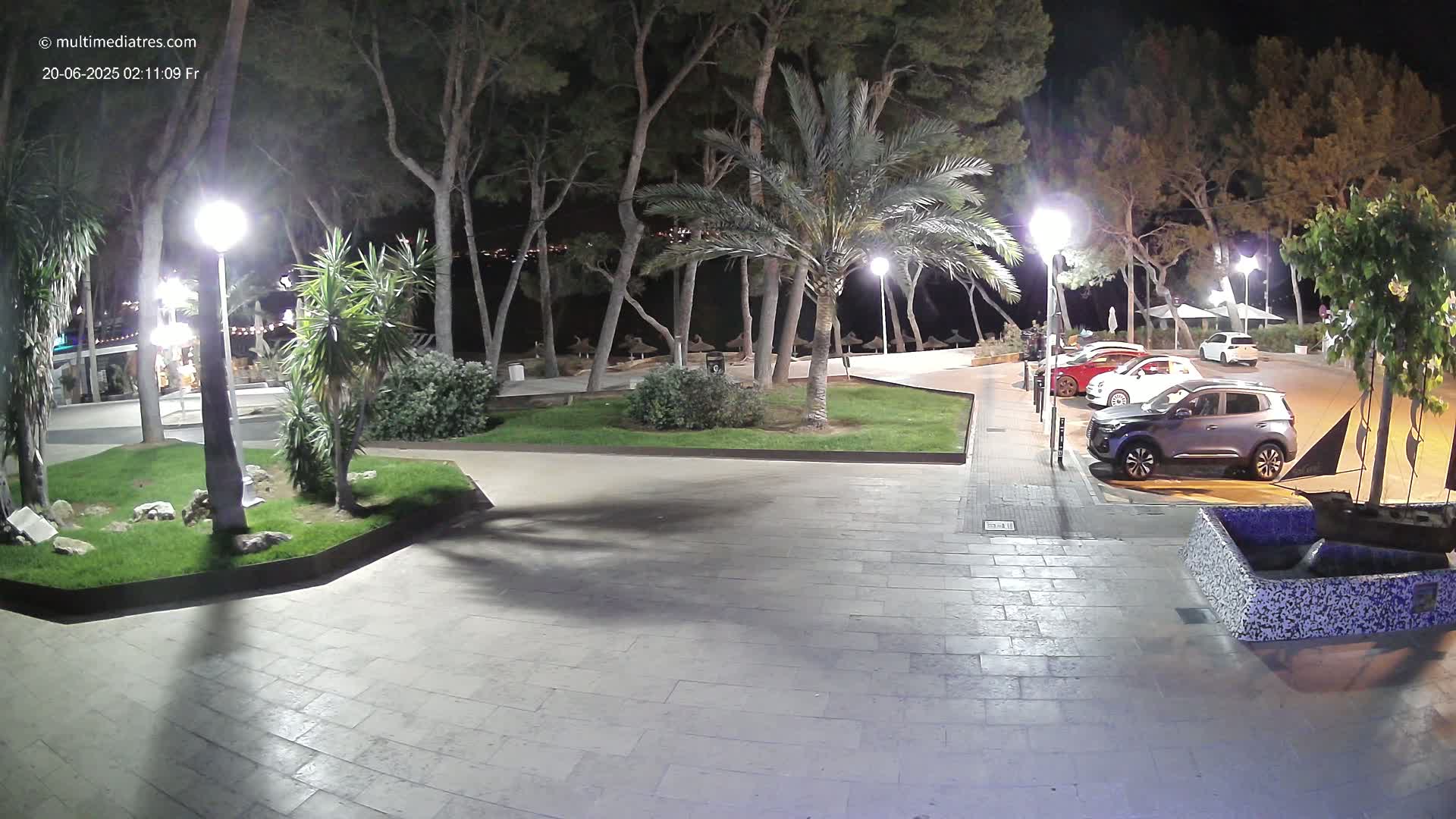 Peguera, Platja Gran de Tora Beach  Playa 5 Live Cam - Sierra de Tramontana, Mallorca, Islas Baleares (Balearic Islands), Spain