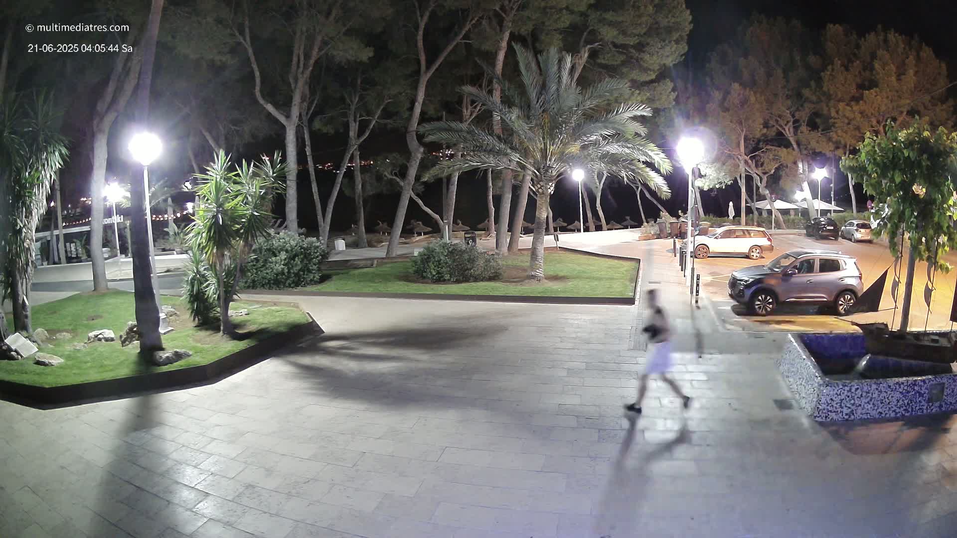 Peguera, Platja Gran de Tora Beach  Playa 5 Live Cam - Sierra de Tramontana, Mallorca, Islas Baleares (Balearic Islands), Spain