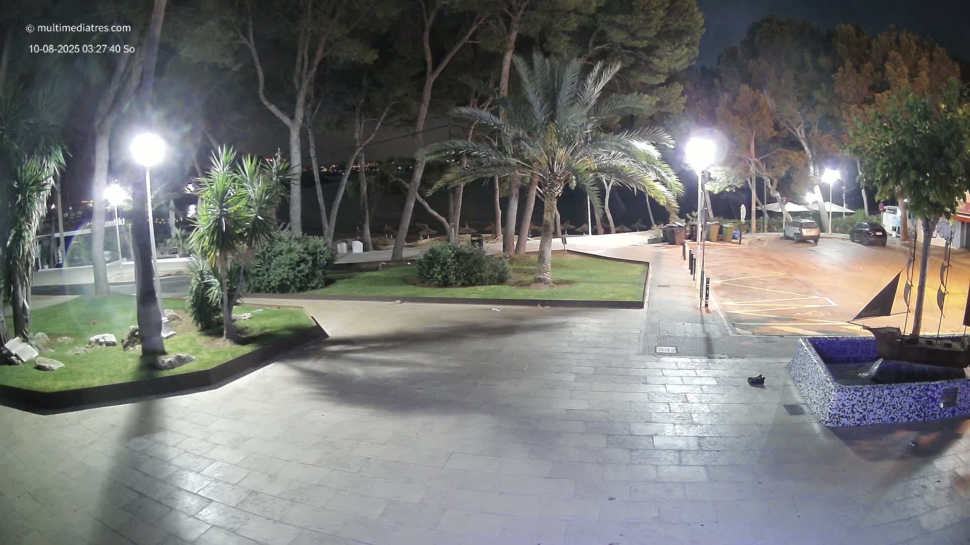 Peguera, Platja Gran de Tora Beach  Playa 5 Live Cam - Sierra de Tramontana, Mallorca, Islas Baleares (Balearic Islands), Spain