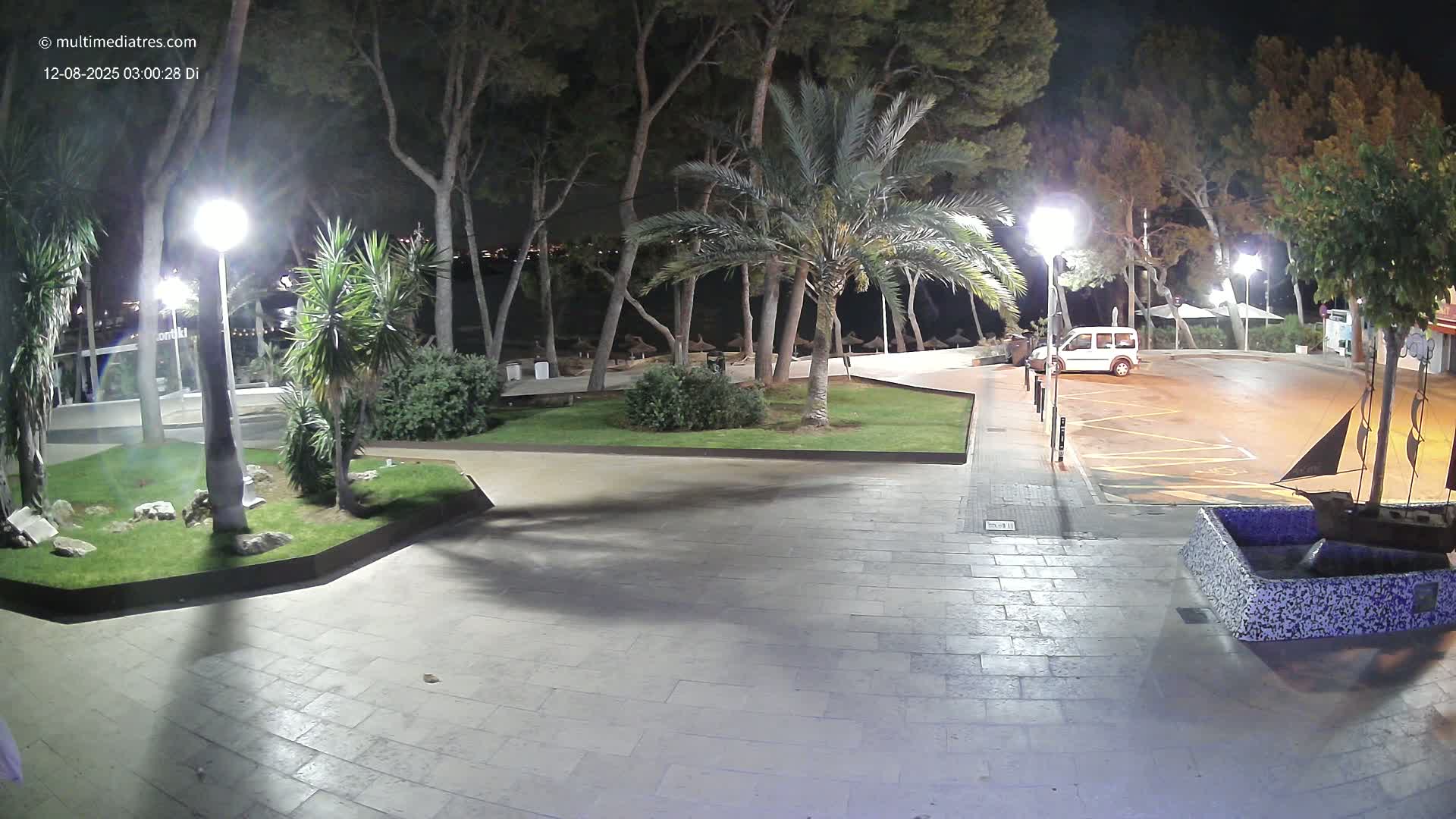 Peguera, Platja Gran de Tora Beach  Playa 5 Live Cam - Sierra de Tramontana, Mallorca, Islas Baleares (Balearic Islands), Spain