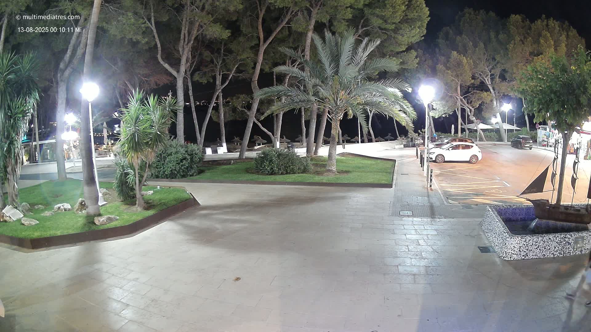 Peguera, Platja Gran de Tora Beach  Playa 5 Live Cam - Sierra de Tramontana, Mallorca, Islas Baleares (Balearic Islands), Spain