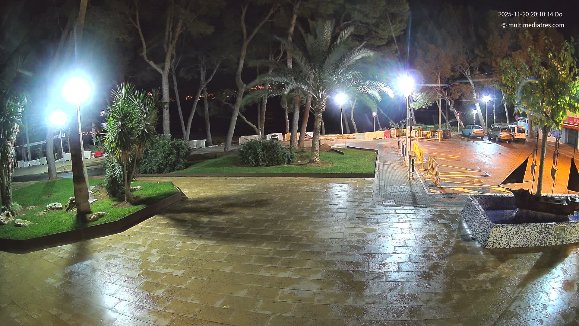 Peguera, Platja Gran de Tora Beach  Playa 5 Live Cam - Sierra de Tramontana, Mallorca, Islas Baleares (Balearic Islands), Spain