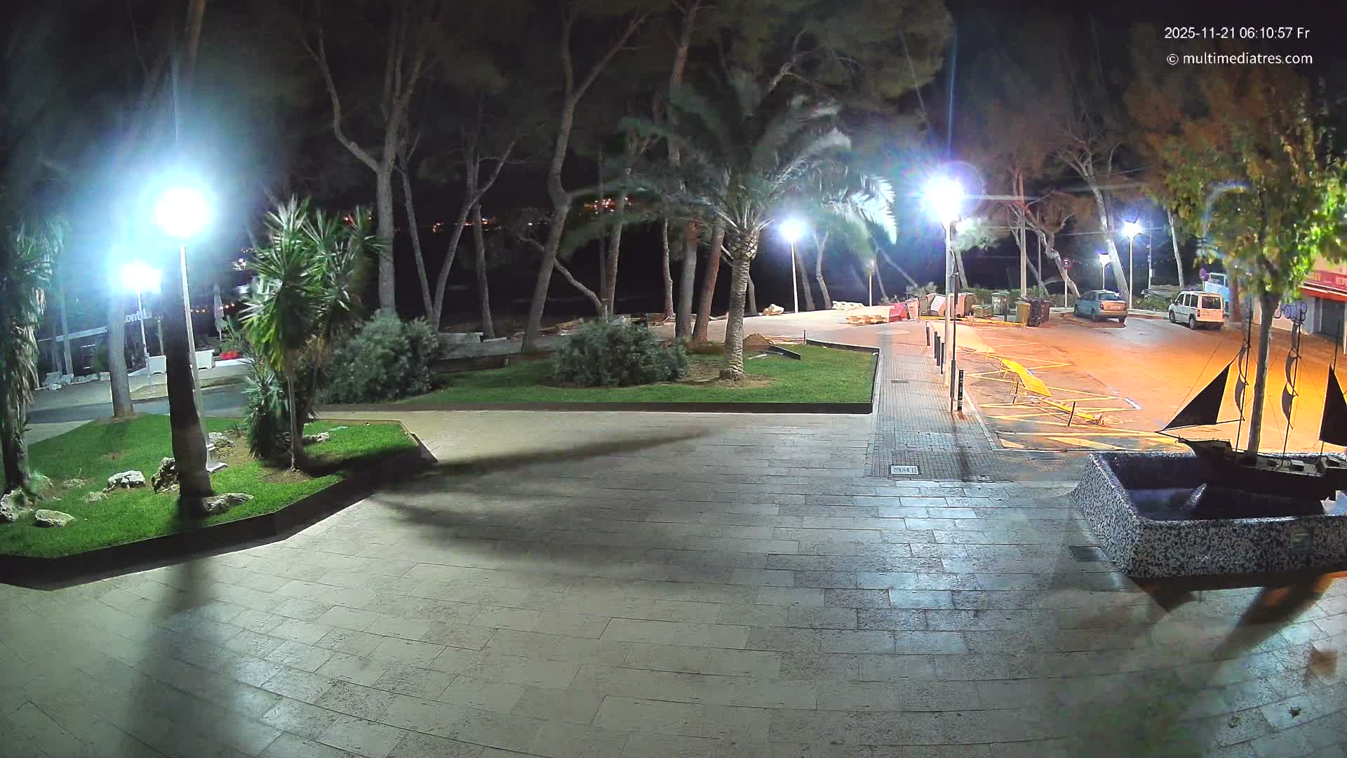 Peguera, Platja Gran de Tora Beach  Playa 5 Live Cam - Sierra de Tramontana, Mallorca, Islas Baleares (Balearic Islands), Spain