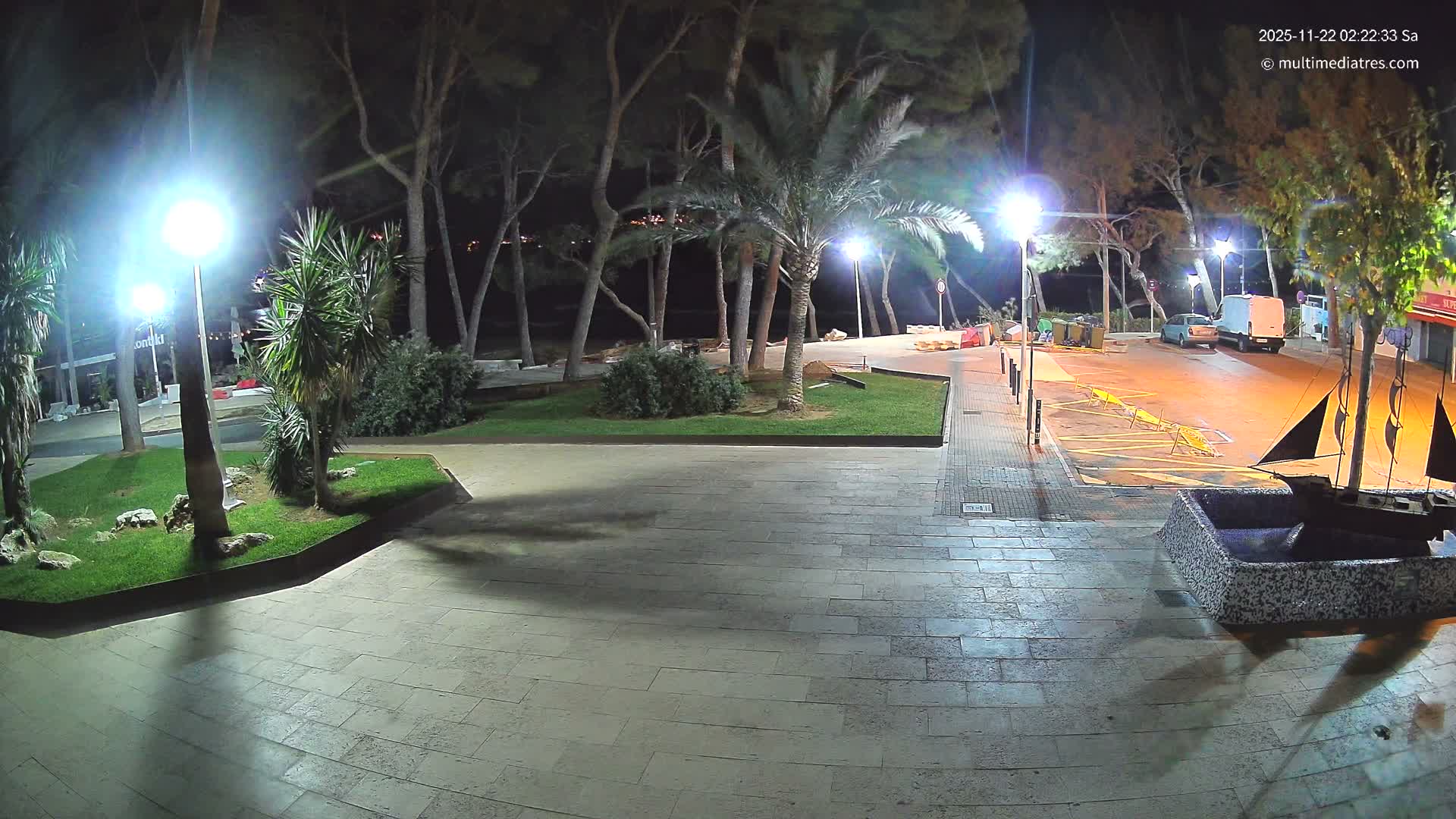 Peguera, Platja Gran de Tora Beach  Playa 5 Live Cam - Sierra de Tramontana, Mallorca, Islas Baleares (Balearic Islands), Spain