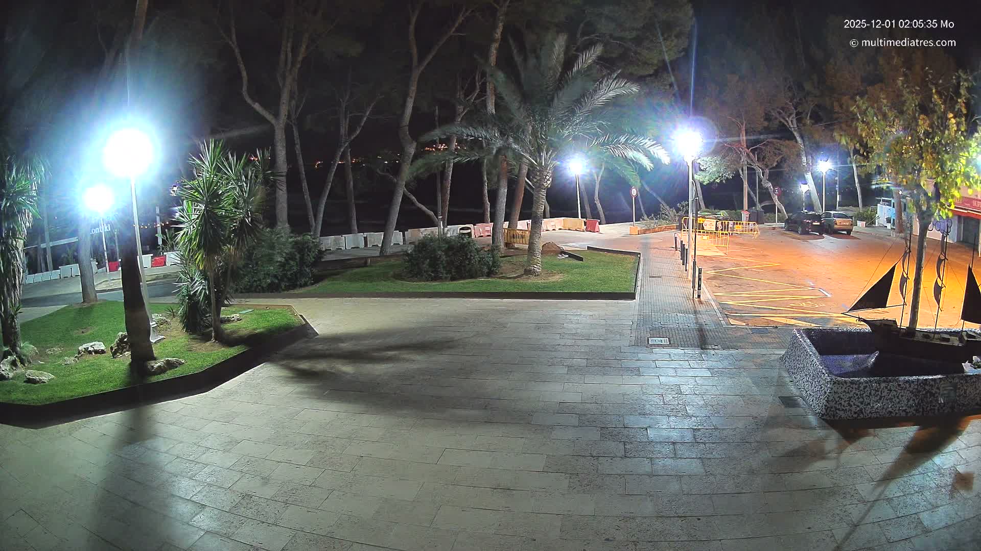 Peguera, Platja Gran de Tora Beach  Playa 5 Live Cam - Sierra de Tramontana, Mallorca, Islas Baleares (Balearic Islands), Spain