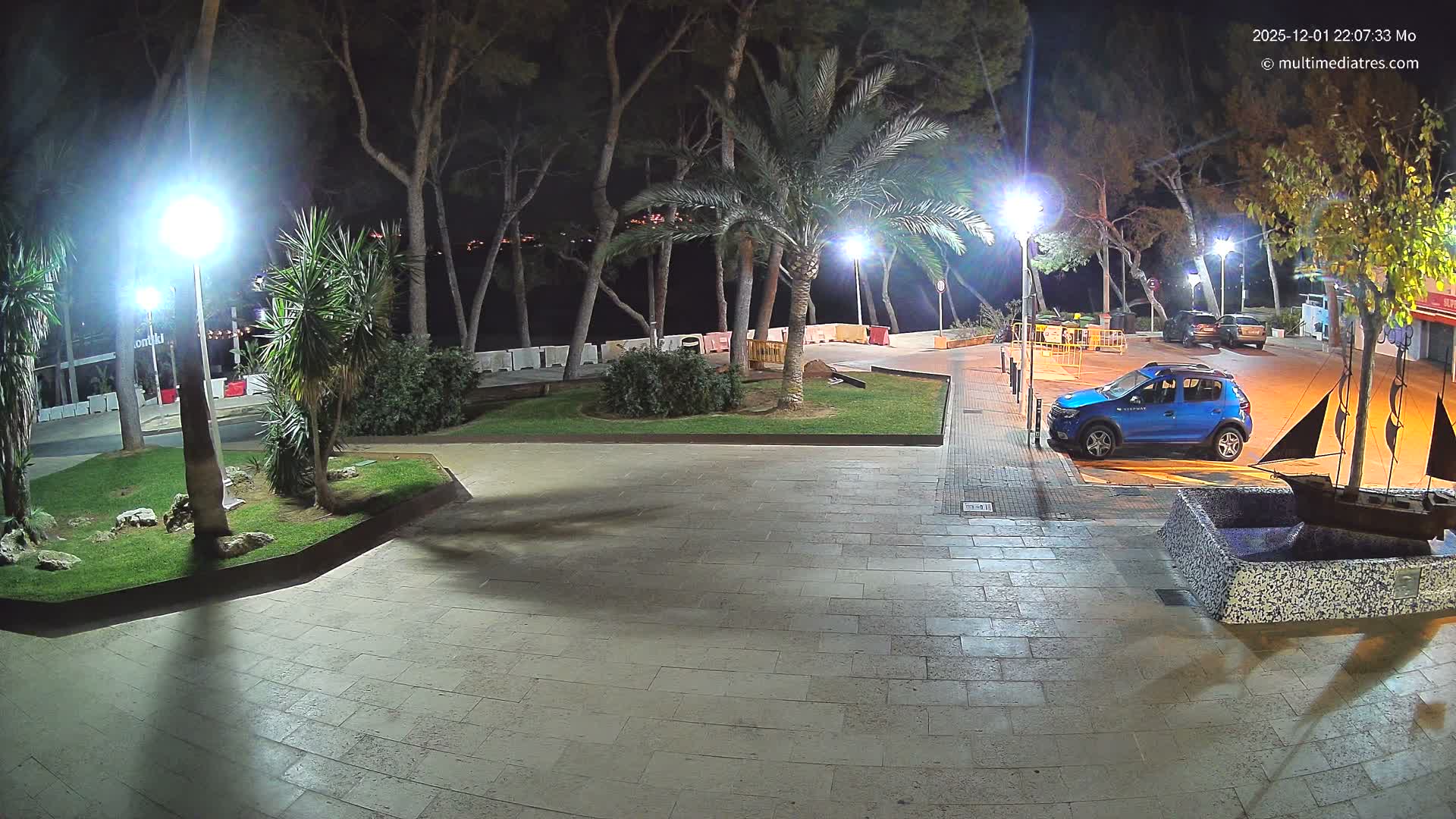 Peguera, Platja Gran de Tora Beach  Playa 5 Live Cam - Sierra de Tramontana, Mallorca, Islas Baleares (Balearic Islands), Spain