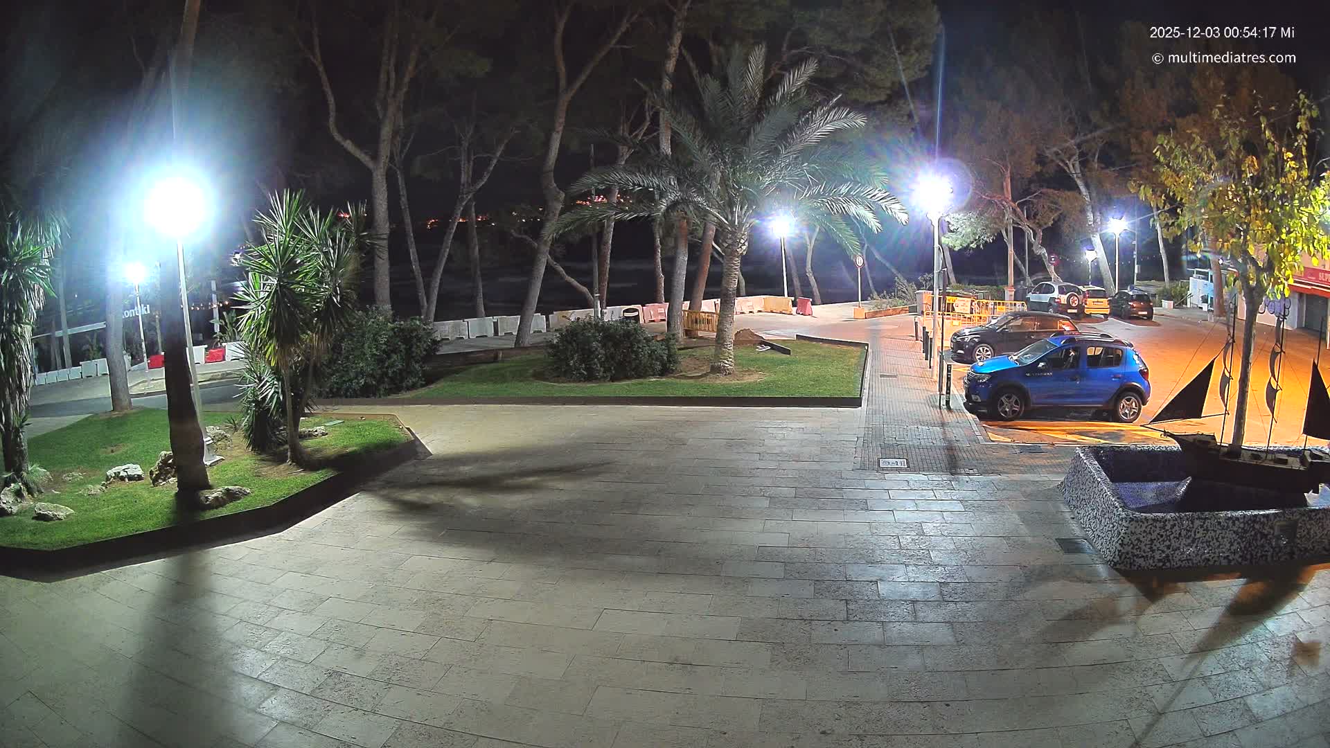 Peguera, Platja Gran de Tora Beach  Playa 5 Live Cam - Sierra de Tramontana, Mallorca, Islas Baleares (Balearic Islands), Spain