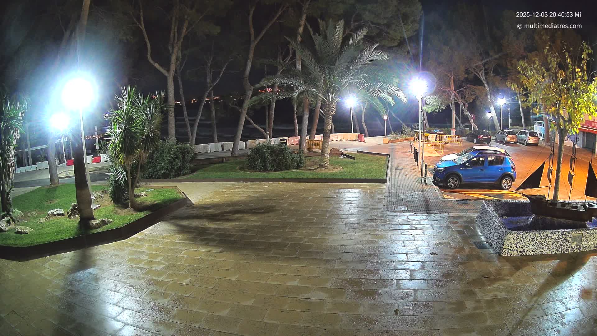 Peguera, Platja Gran de Tora Beach  Playa 5 Live Cam - Sierra de Tramontana, Mallorca, Islas Baleares (Balearic Islands), Spain