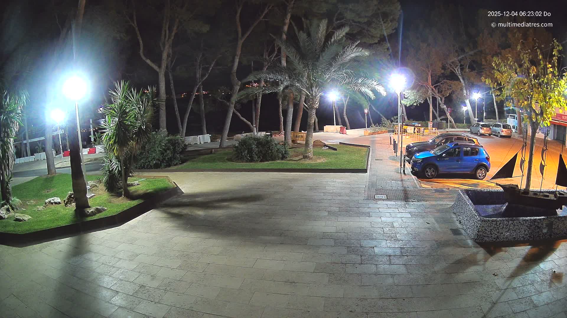 Peguera, Platja Gran de Tora Beach  Playa 5 Live Cam - Sierra de Tramontana, Mallorca, Islas Baleares (Balearic Islands), Spain