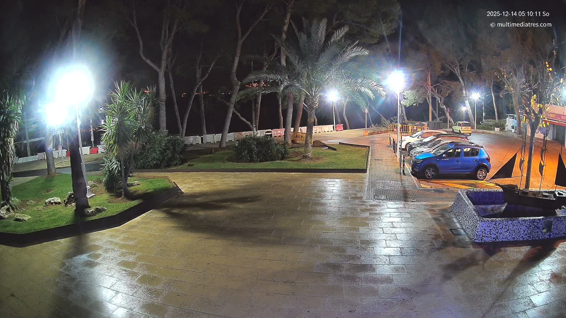 Peguera, Platja Gran de Tora Beach  Playa 5 Live Cam - Sierra de Tramontana, Mallorca, Islas Baleares (Balearic Islands), Spain