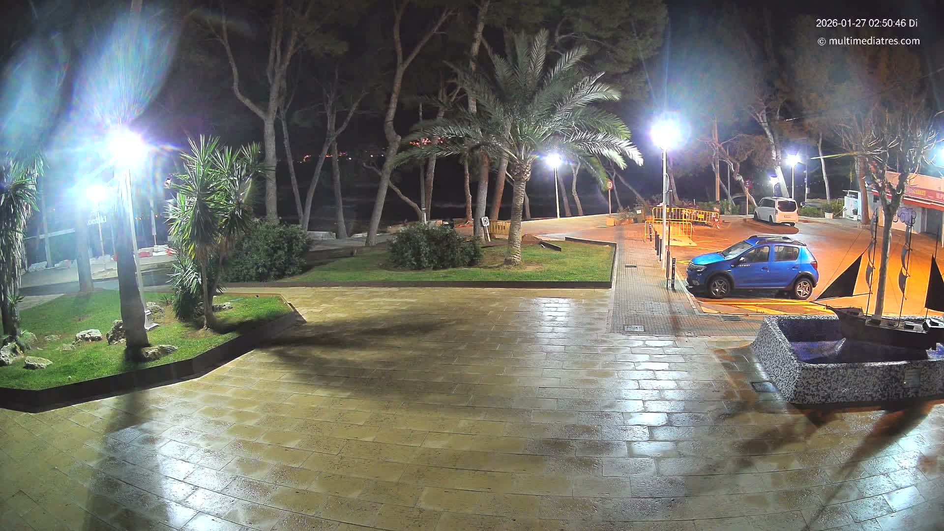 Peguera, Platja Gran de Tora Beach  Playa 5 Live Cam - Sierra de Tramontana, Mallorca, Islas Baleares (Balearic Islands), Spain