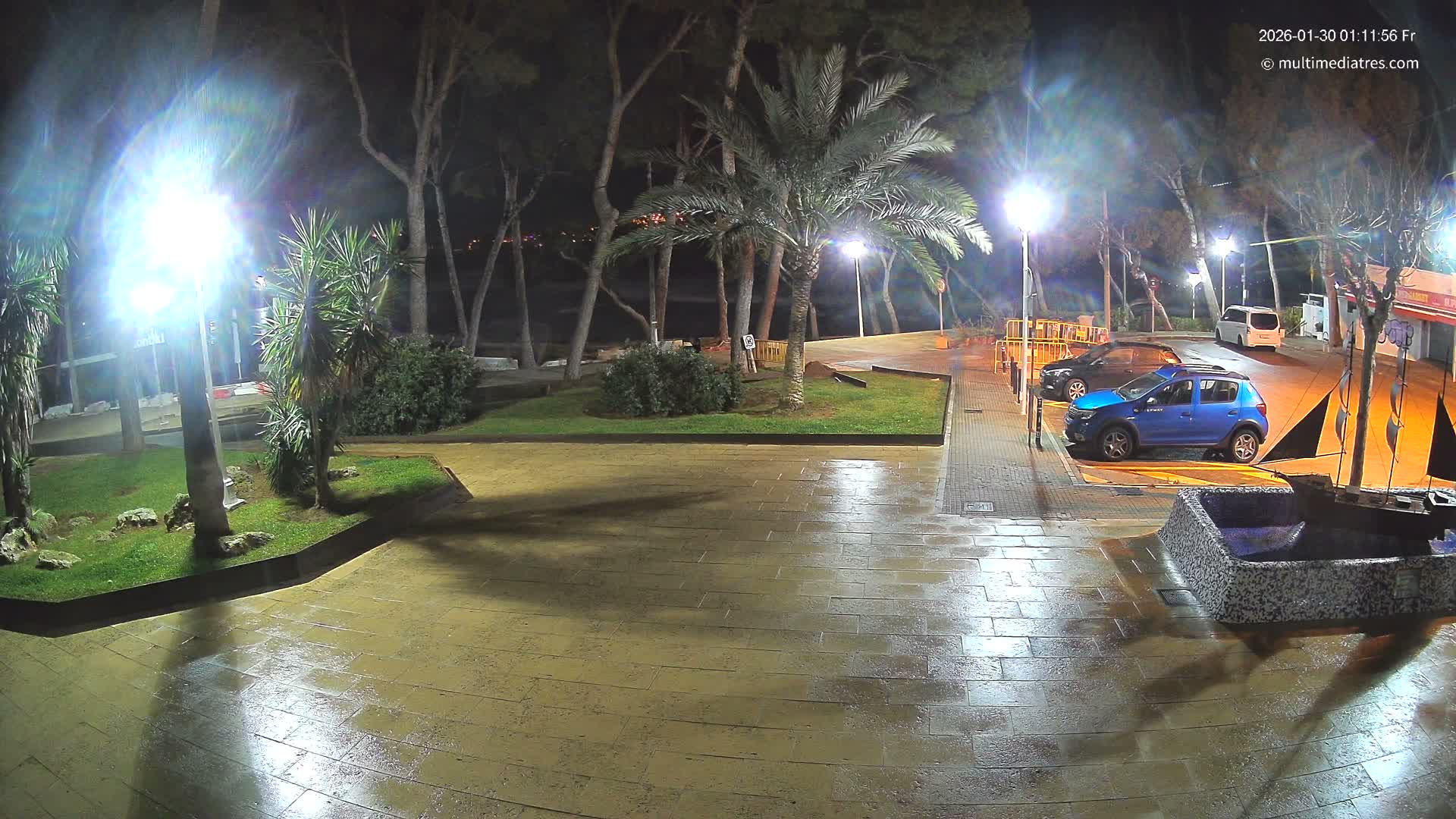 Peguera, Platja Gran de Tora Beach  Playa 5 Live Cam - Sierra de Tramontana, Mallorca, Islas Baleares (Balearic Islands), Spain