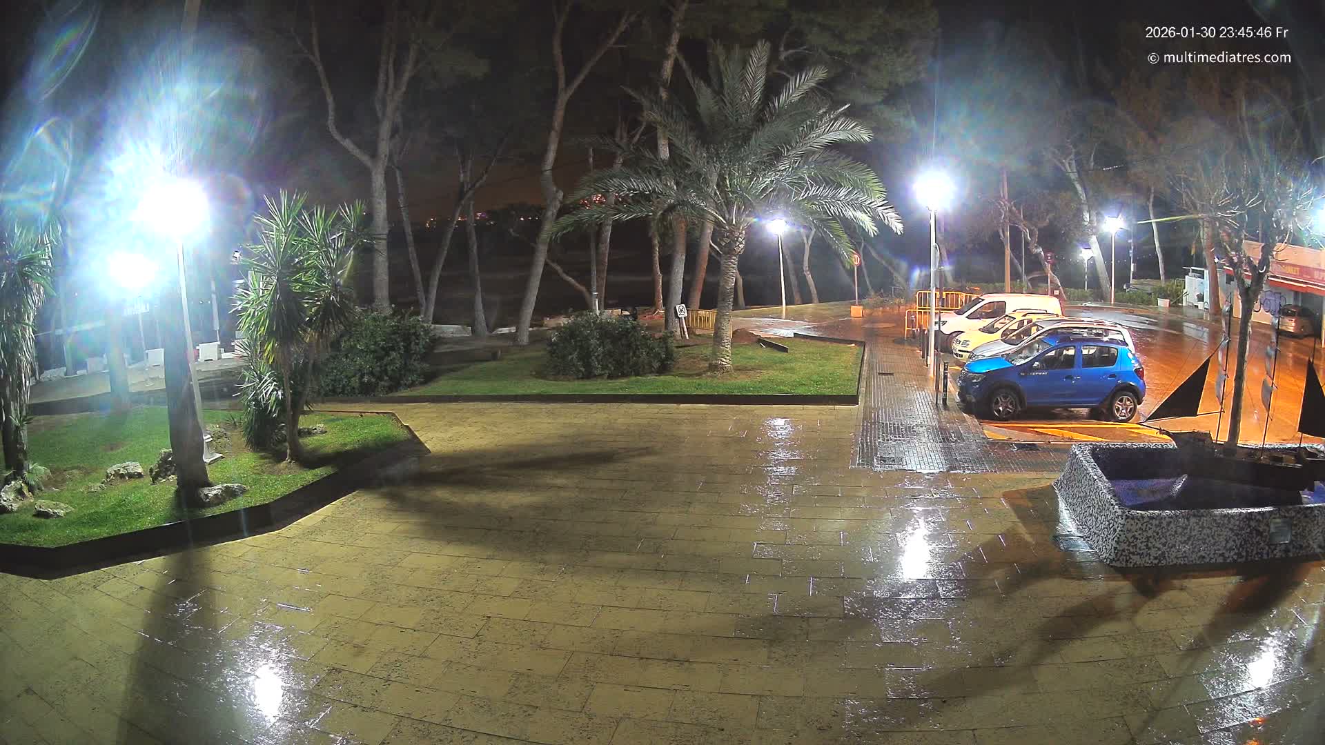 Peguera, Platja Gran de Tora Beach  Playa 5 Live Cam - Sierra de Tramontana, Mallorca, Islas Baleares (Balearic Islands), Spain