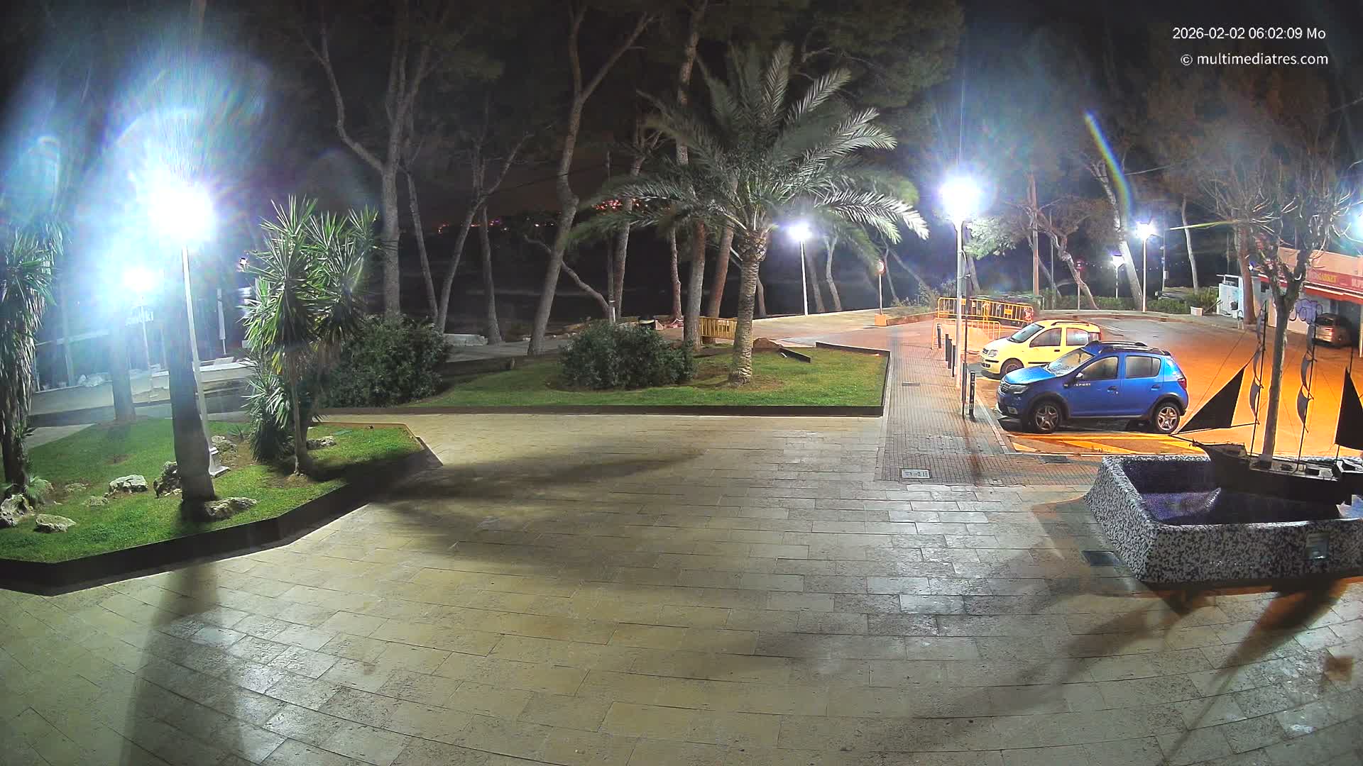 Peguera, Platja Gran de Tora Beach  Playa 5 Live Cam - Sierra de Tramontana, Mallorca, Islas Baleares (Balearic Islands), Spain