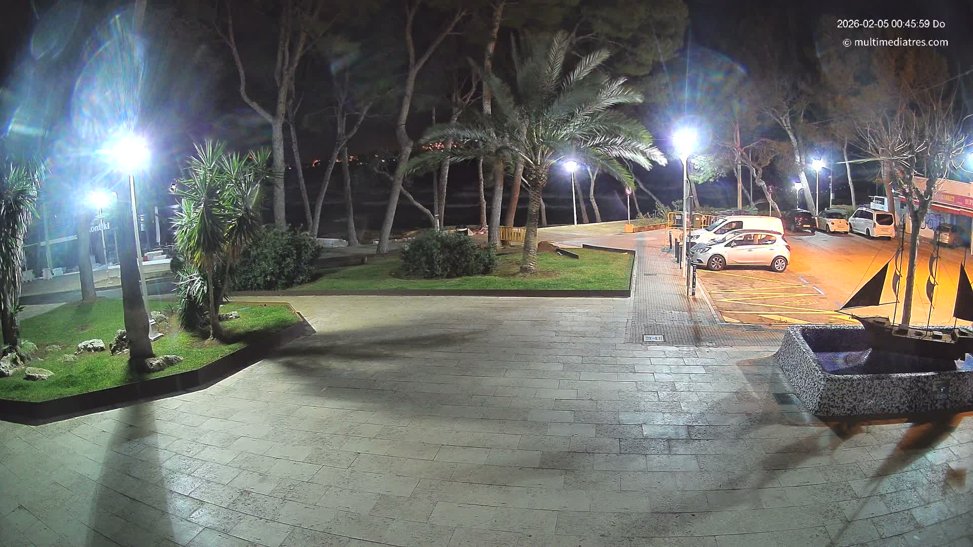 Peguera, Platja Gran de Tora Beach  Playa 5 Live Cam - Sierra de Tramontana, Mallorca, Islas Baleares (Balearic Islands), Spain