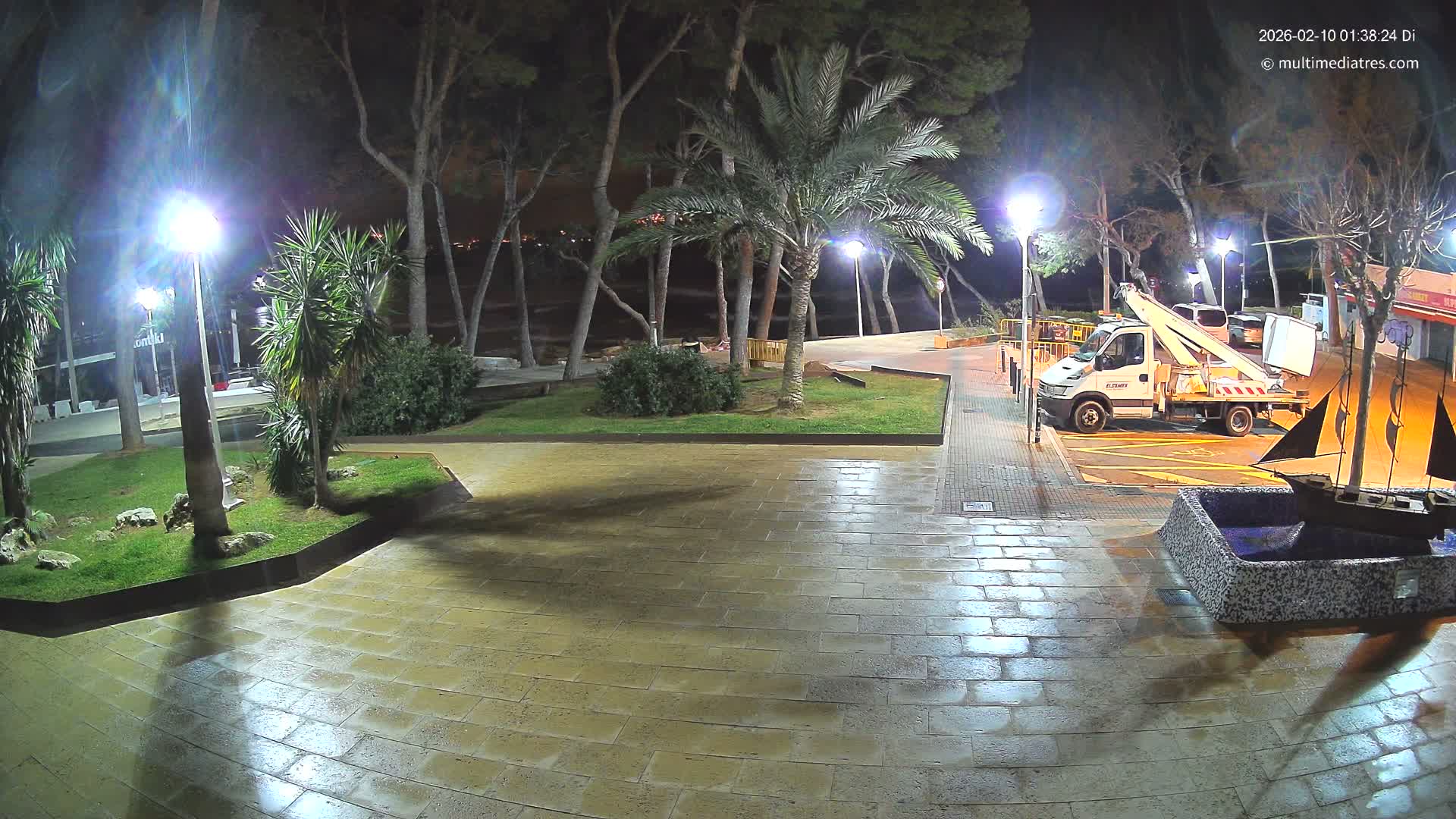 Peguera, Platja Gran de Tora Beach  Playa 5 Live Cam - Sierra de Tramontana, Mallorca, Islas Baleares (Balearic Islands), Spain