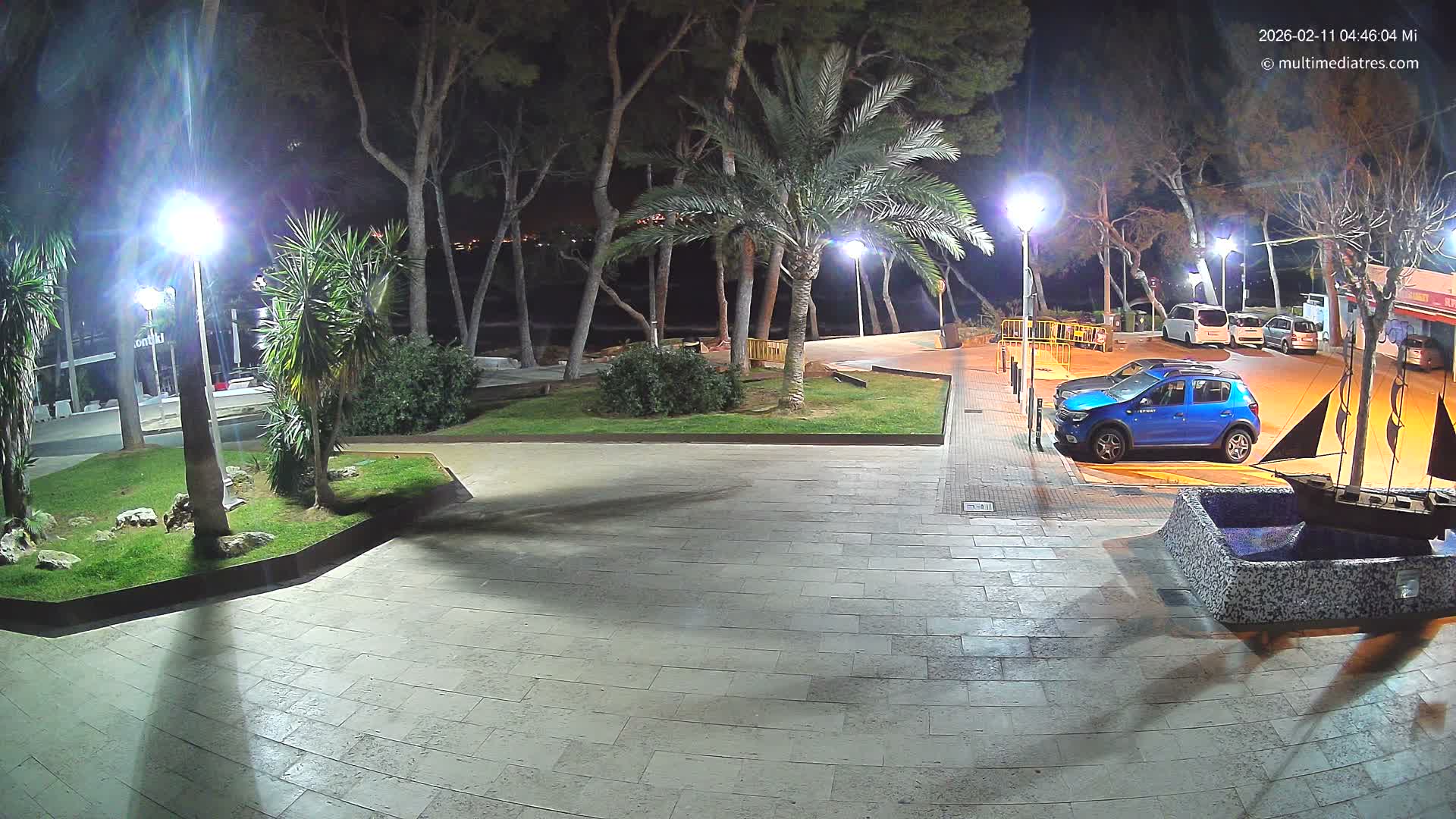 Peguera, Platja Gran de Tora Beach  Playa 5 Live Cam - Sierra de Tramontana, Mallorca, Islas Baleares (Balearic Islands), Spain