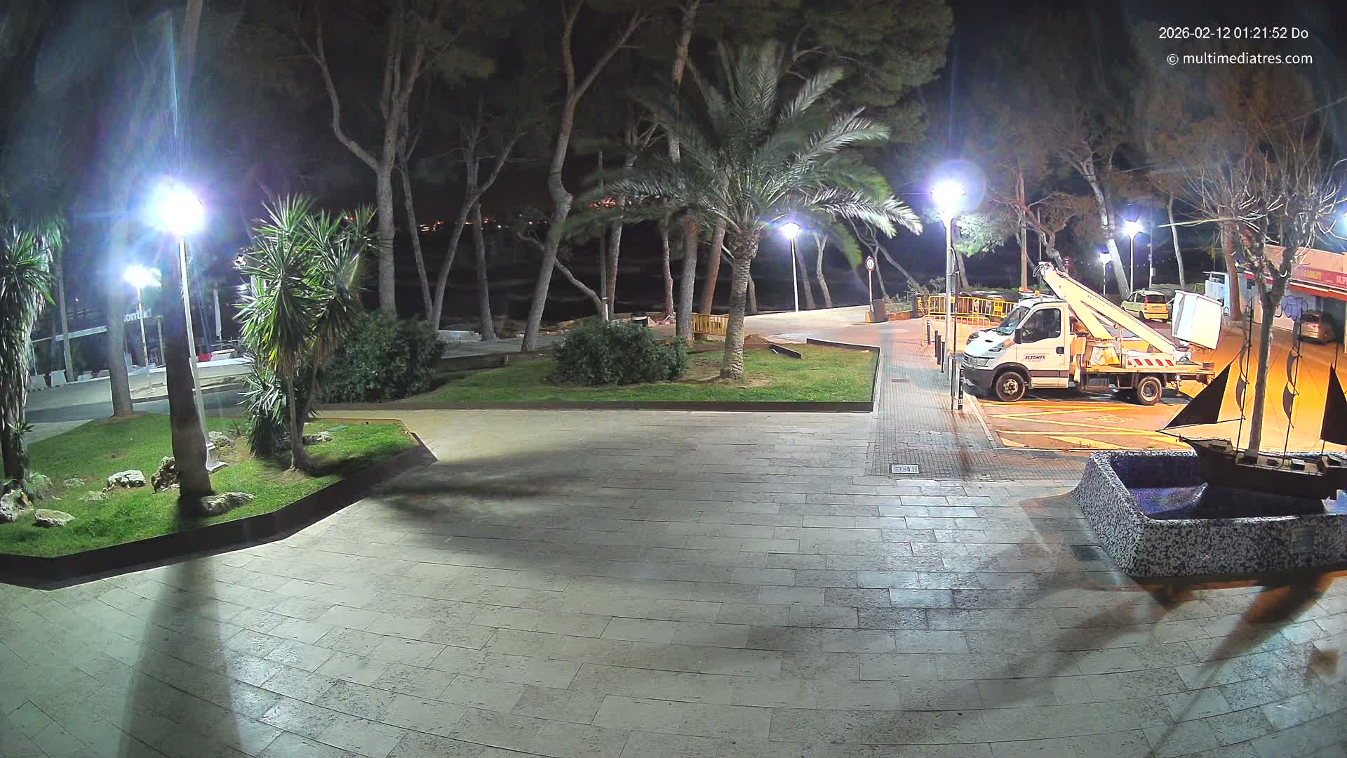 Peguera, Platja Gran de Tora Beach  Playa 5 Live Cam - Sierra de Tramontana, Mallorca, Islas Baleares (Balearic Islands), Spain