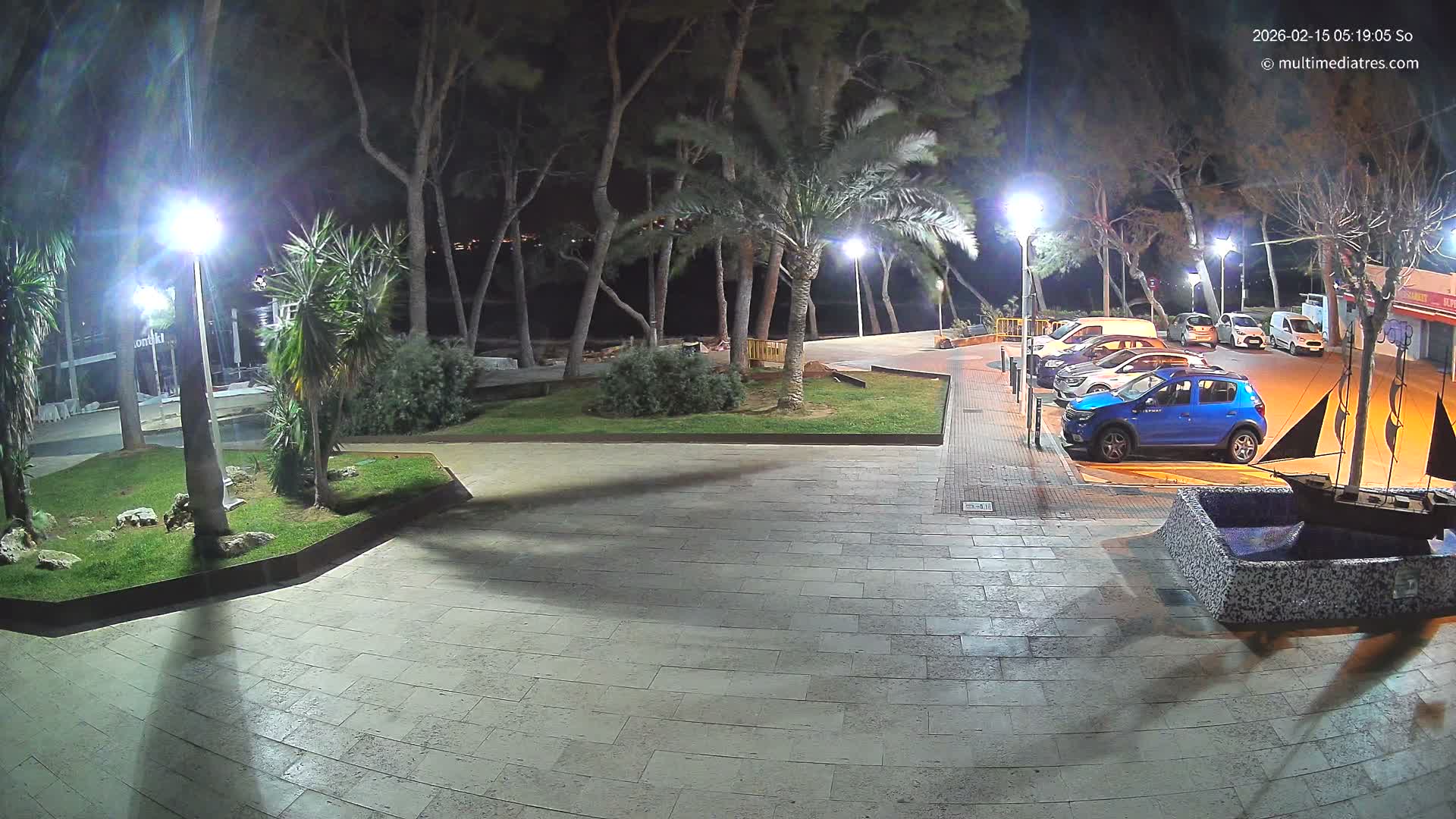 Peguera, Platja Gran de Tora Beach  Playa 5 Live Cam - Sierra de Tramontana, Mallorca, Islas Baleares (Balearic Islands), Spain