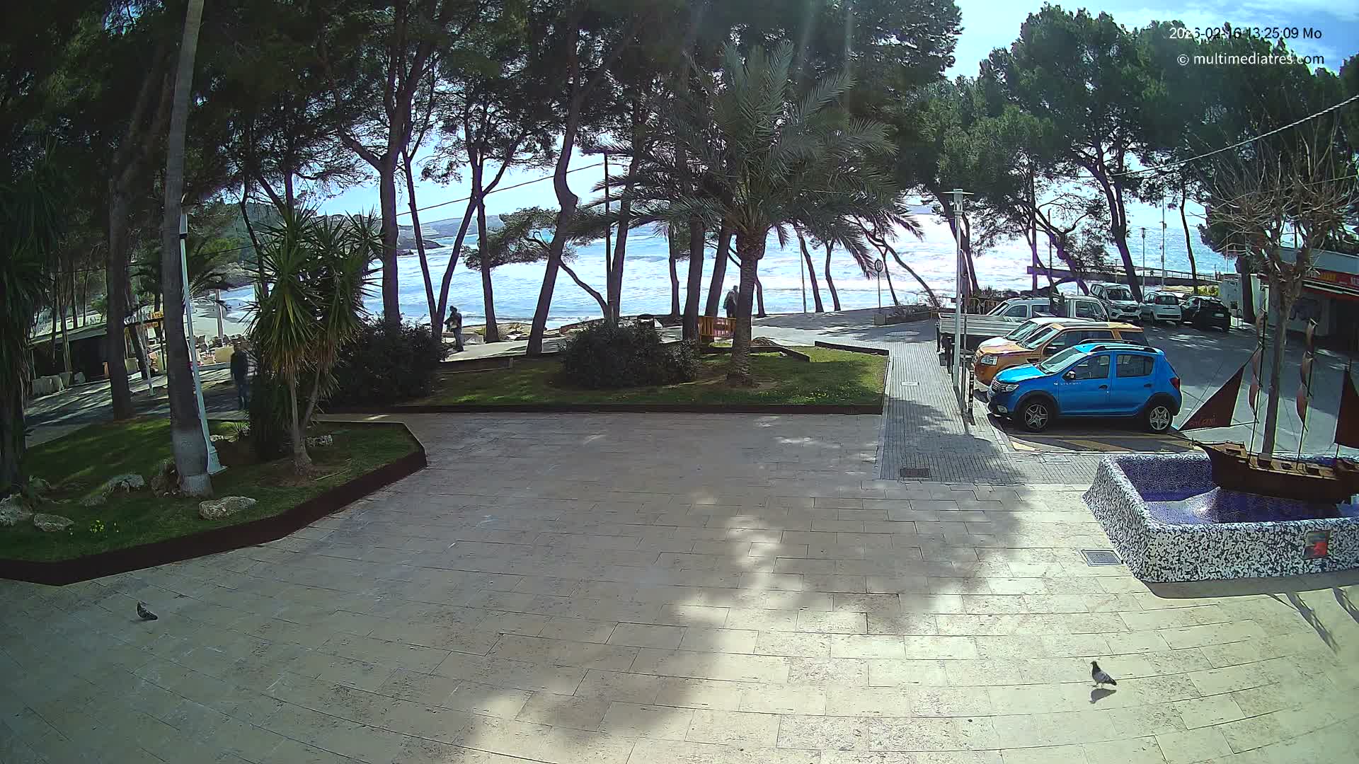 Peguera, Platja Gran de Tora Beach  Playa 5 Live Cam - Sierra de Tramontana, Mallorca, Islas Baleares (Balearic Islands), Spain