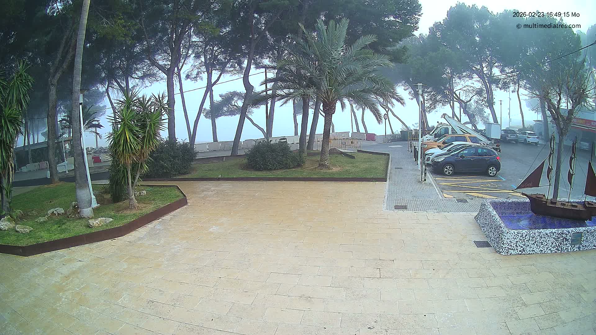 Peguera, Platja Gran de Tora Beach  Playa 5 Live Cam - Sierra de Tramontana, Mallorca, Islas Baleares (Balearic Islands), Spain