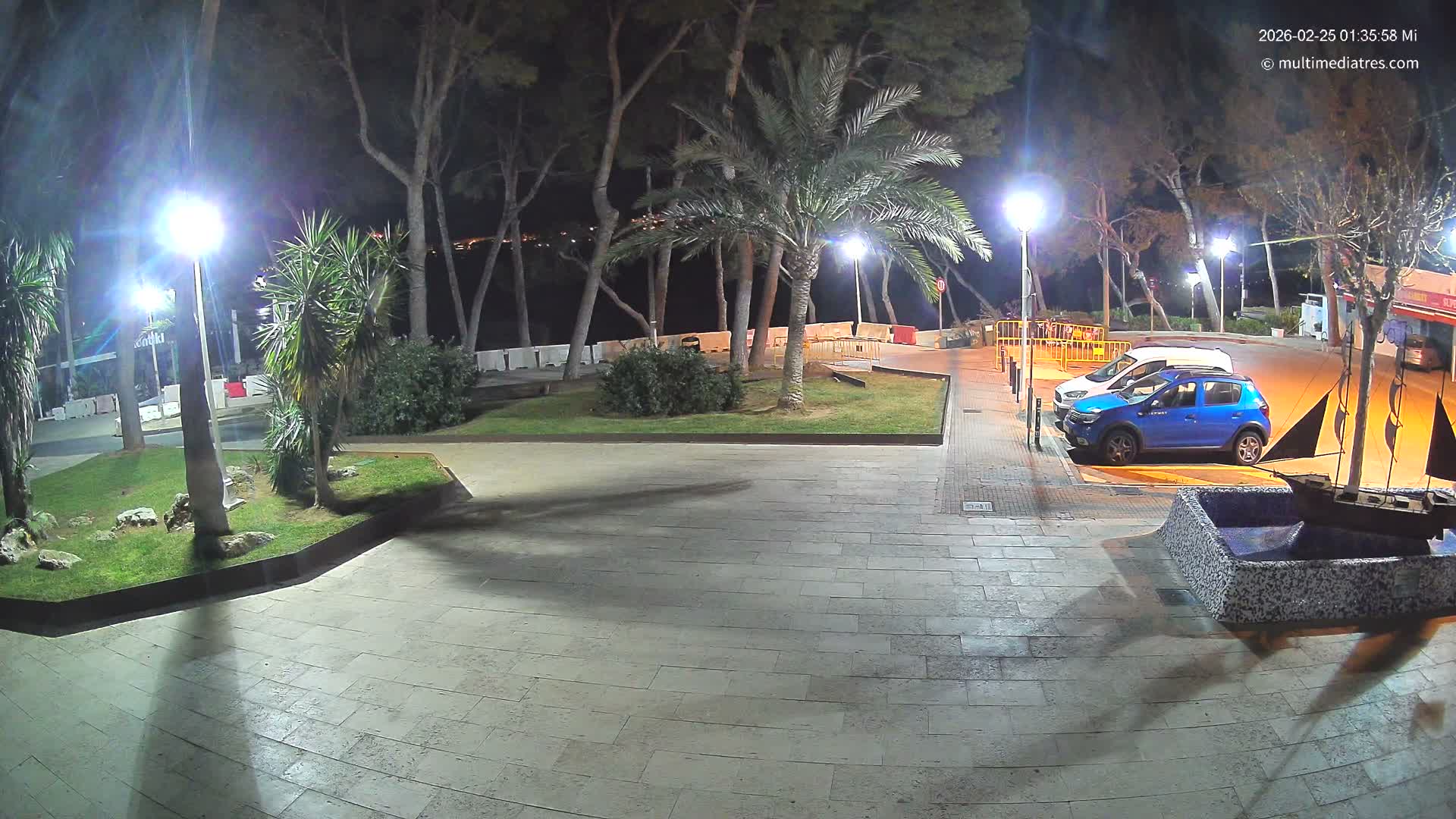Peguera, Platja Gran de Tora Beach  Playa 5 Live Cam - Sierra de Tramontana, Mallorca, Islas Baleares (Balearic Islands), Spain