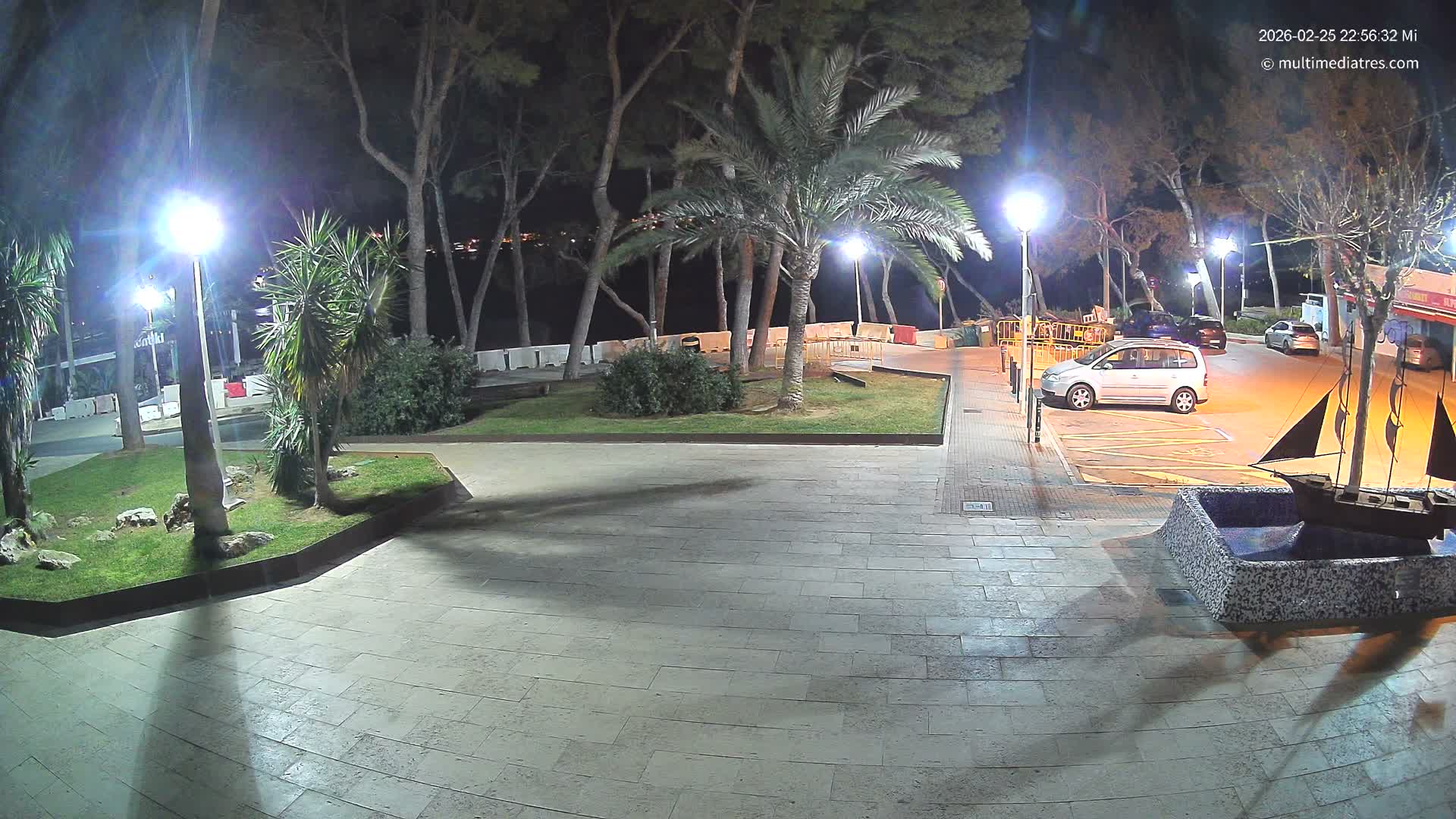 Peguera, Platja Gran de Tora Beach  Playa 5 Live Cam - Sierra de Tramontana, Mallorca, Islas Baleares (Balearic Islands), Spain