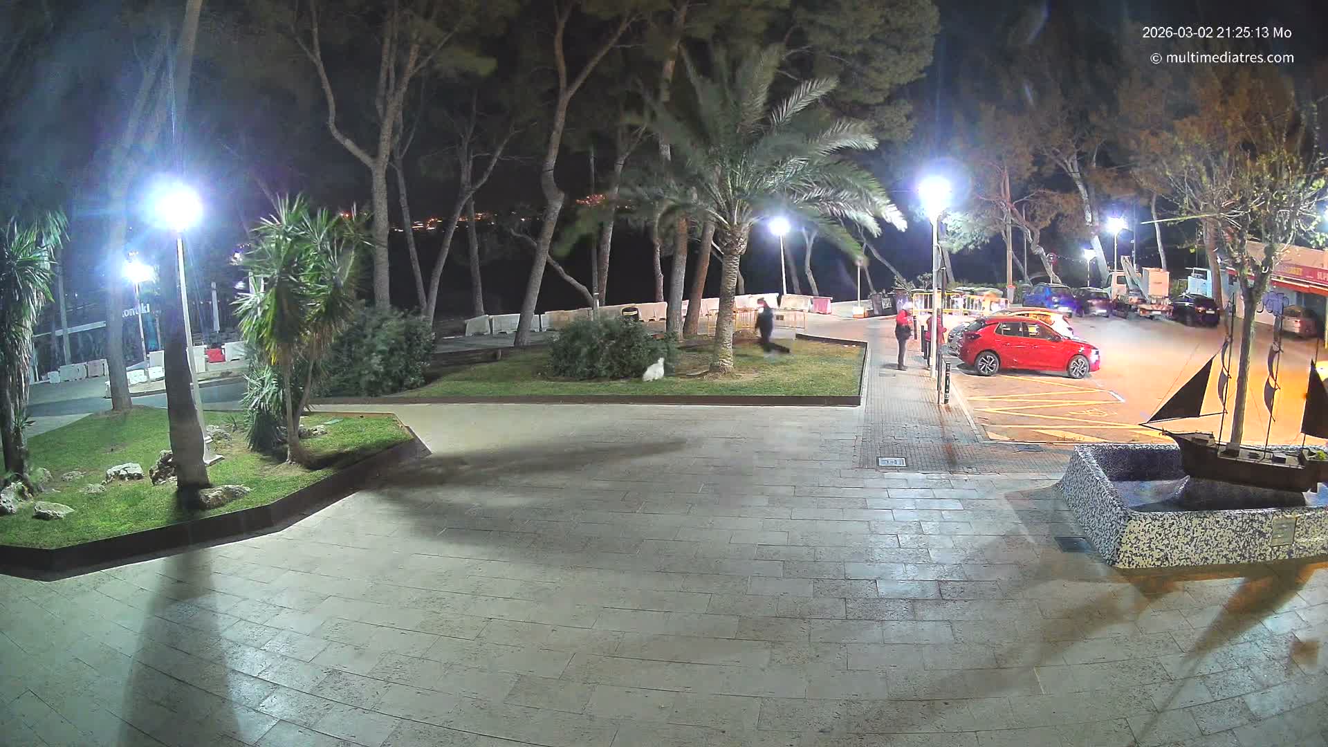 Peguera, Platja Gran de Tora Beach  Playa 5 Live Cam - Sierra de Tramontana, Mallorca, Islas Baleares (Balearic Islands), Spain