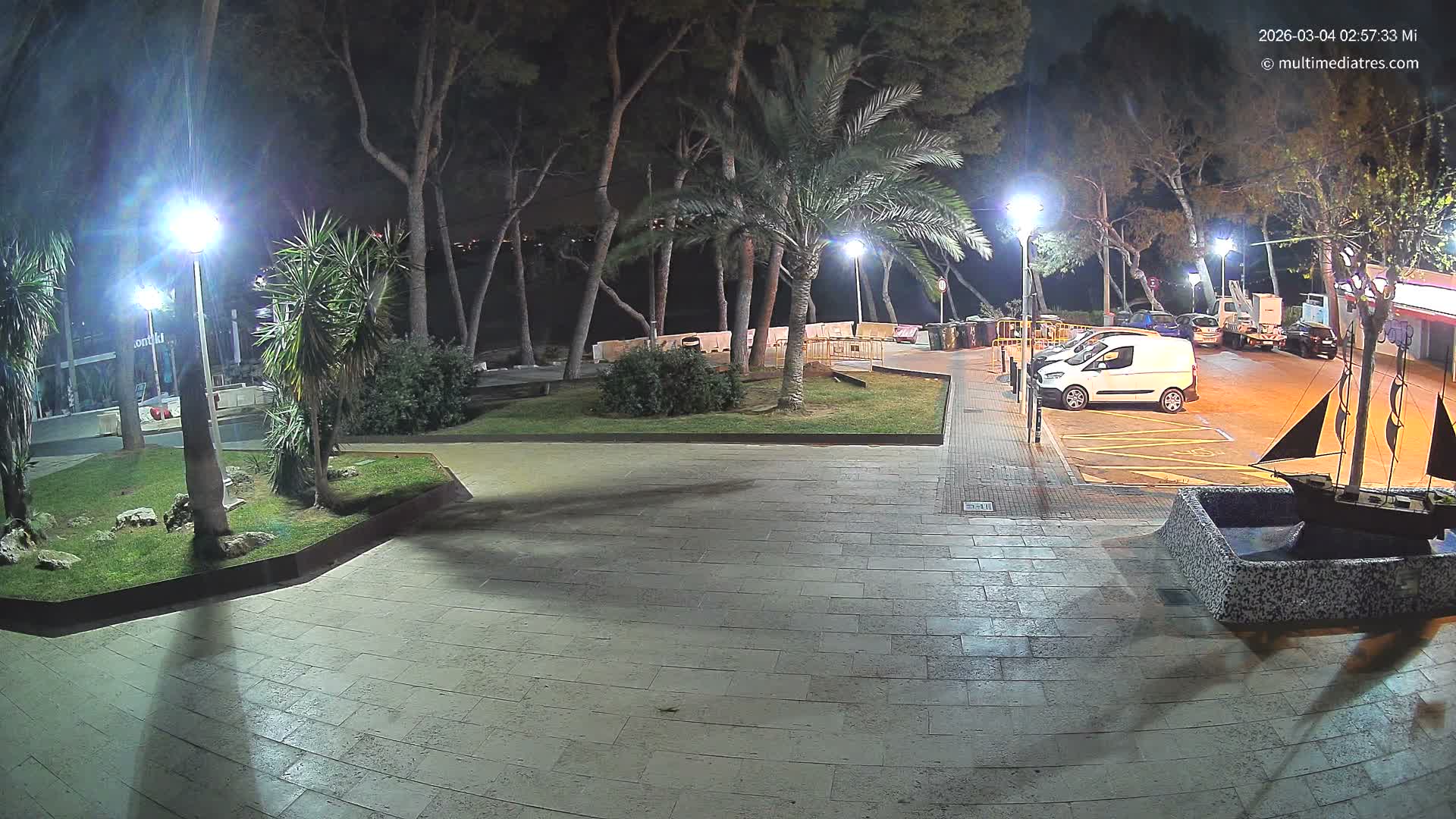 Peguera, Platja Gran de Tora Beach  Playa 5 Live Cam - Sierra de Tramontana, Mallorca, Islas Baleares (Balearic Islands), Spain