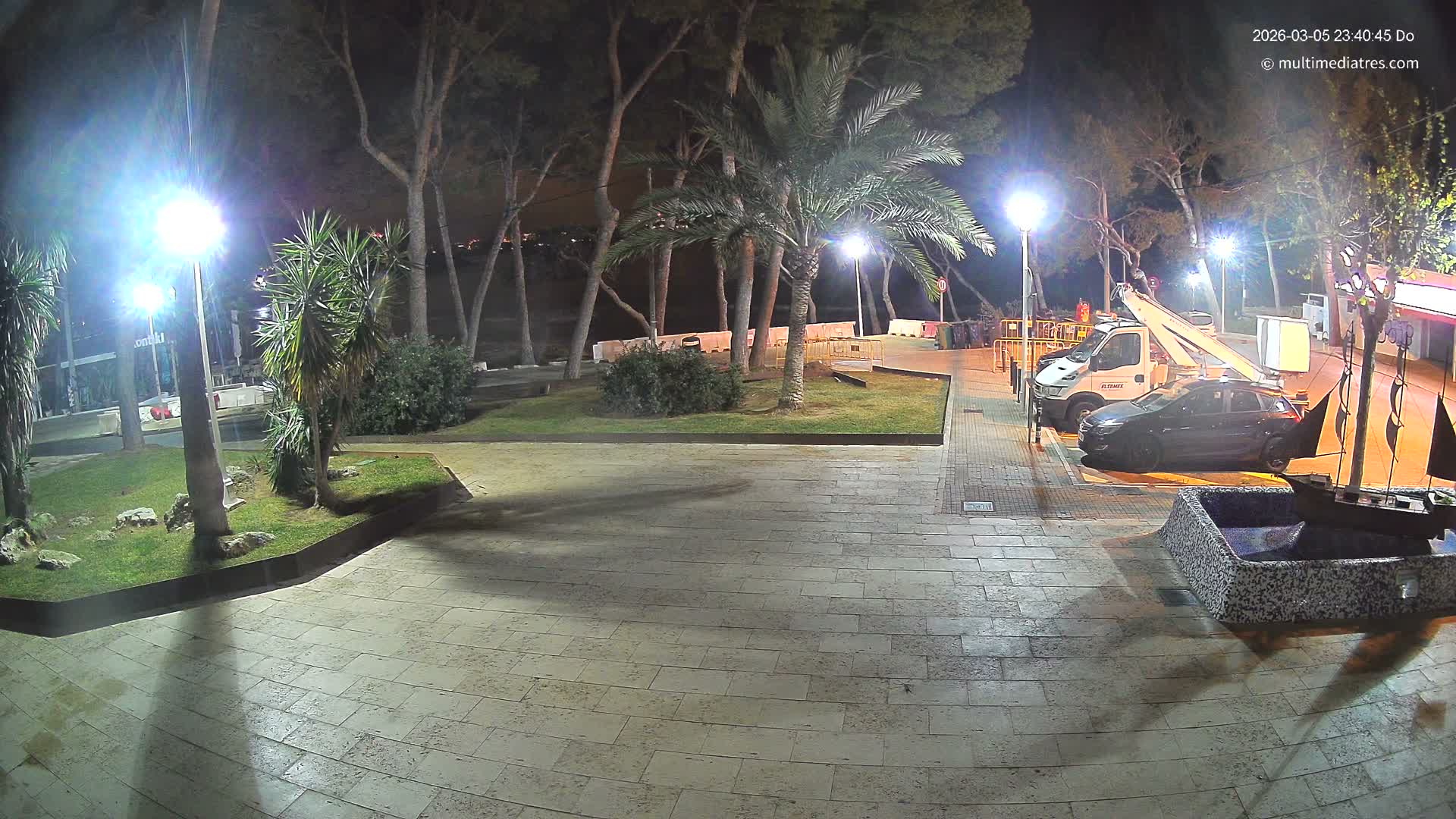 Peguera, Platja Gran de Tora Beach  Playa 5 Live Cam - Sierra de Tramontana, Mallorca, Islas Baleares (Balearic Islands), Spain