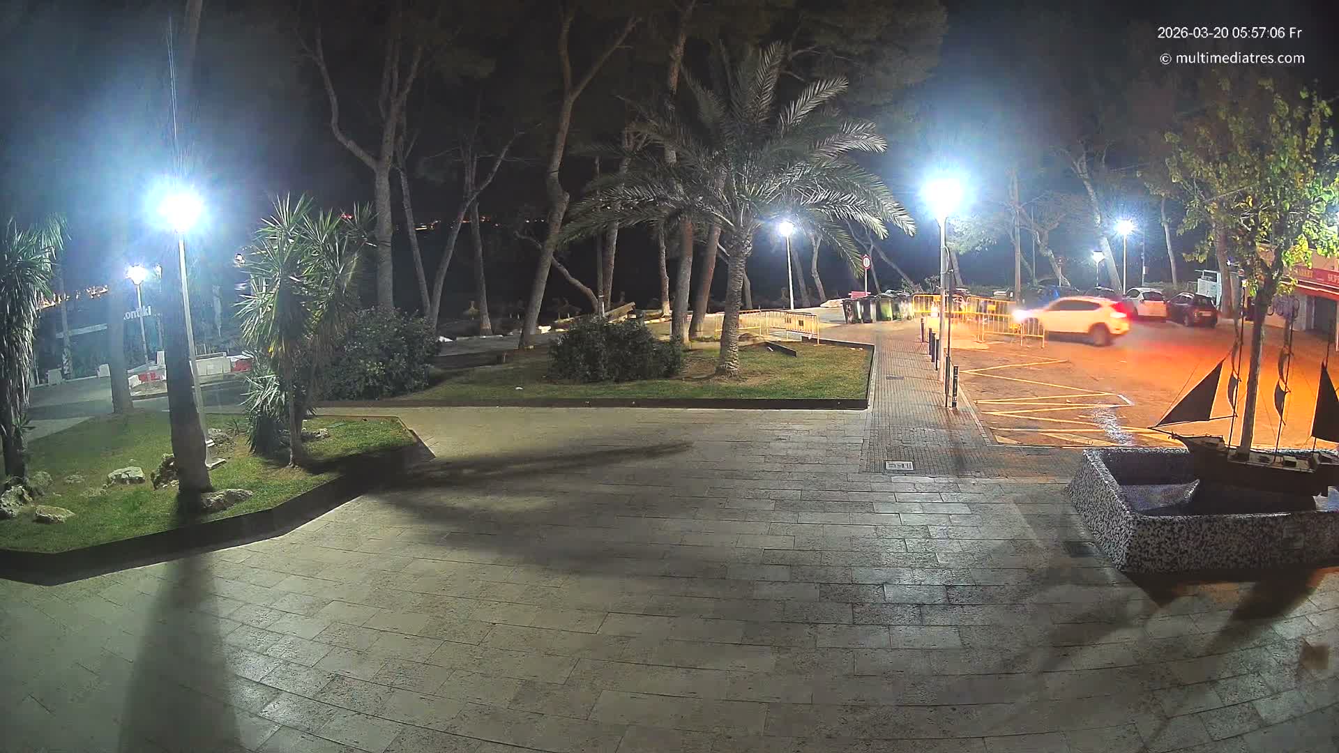 Peguera, Platja Gran de Tora Beach  Playa 5 Live Cam - Sierra de Tramontana, Mallorca, Islas Baleares (Balearic Islands), Spain