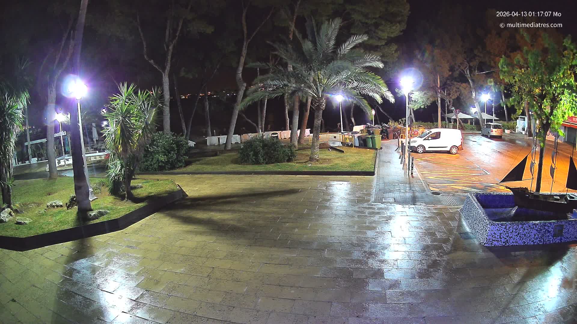Peguera, Platja Gran de Tora Beach  Playa 5 Live Cam - Sierra de Tramontana, Mallorca, Islas Baleares (Balearic Islands), Spain