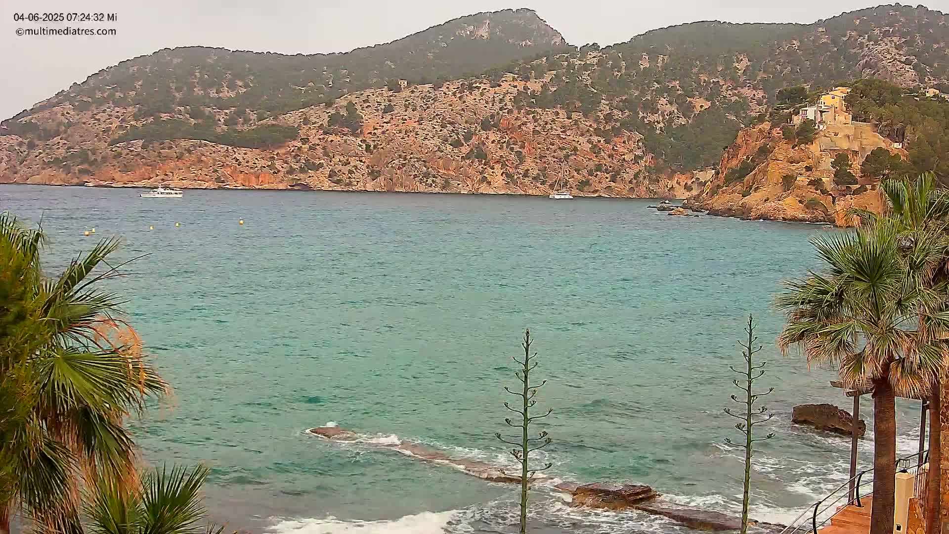 Mallorca Camp de Mar Roca Coast  Live Cam - Sierra de Tramontana, Mallorca, Islas Baleares (Balearic Islands), Spain