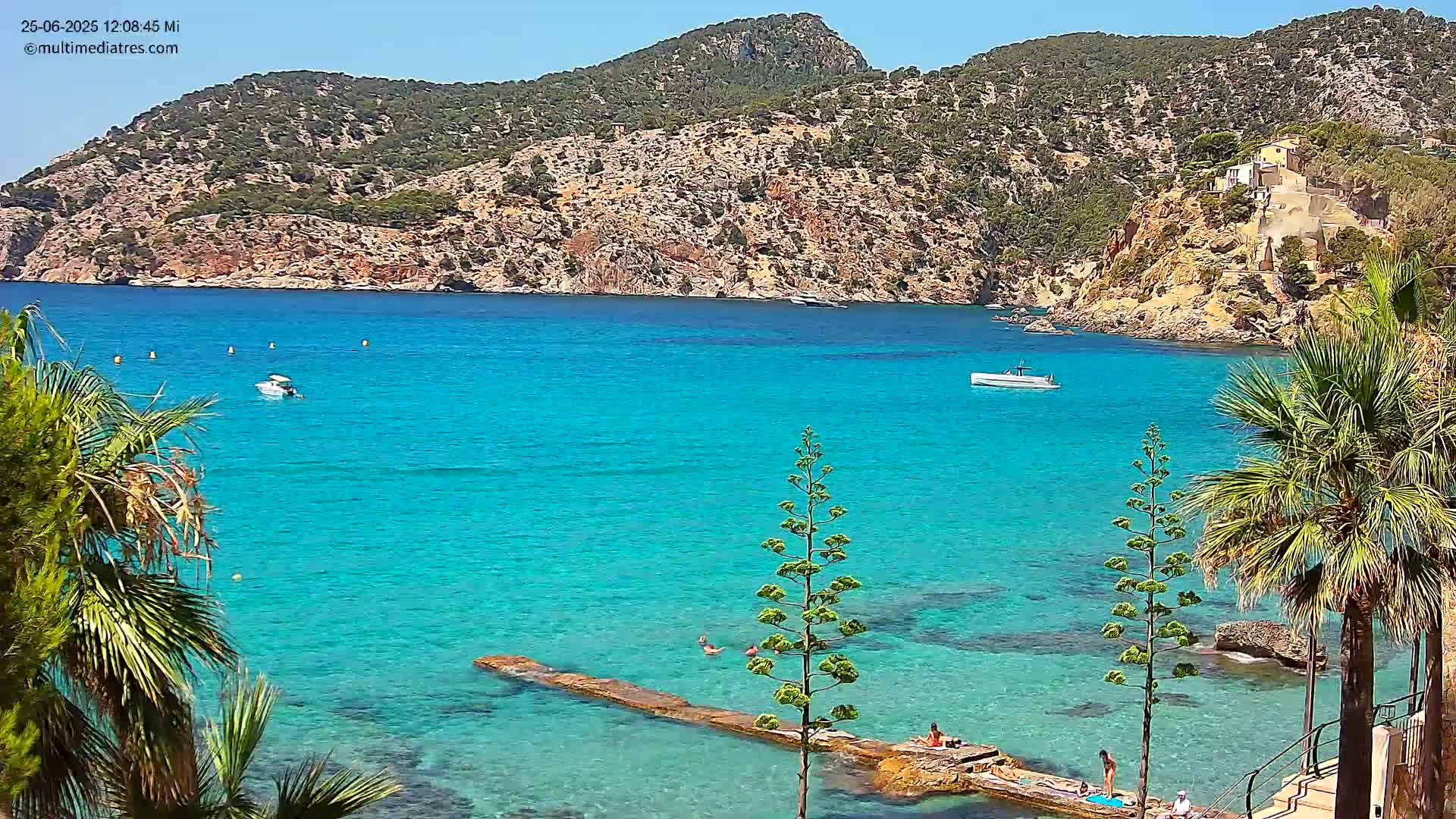 Mallorca Camp de Mar Roca Coast  Live Cam - Sierra de Tramontana, Mallorca, Islas Baleares (Balearic Islands), Spain