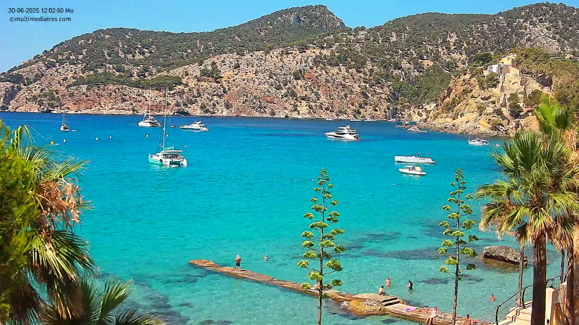 Mallorca Camp de Mar Roca Coast  Live Cam - Sierra de Tramontana, Mallorca, Islas Baleares (Balearic Islands), Spain