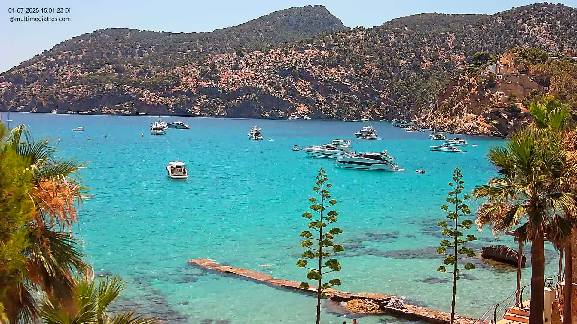 Mallorca Camp de Mar Roca Coast  Live Cam - Sierra de Tramontana, Mallorca, Islas Baleares (Balearic Islands), Spain